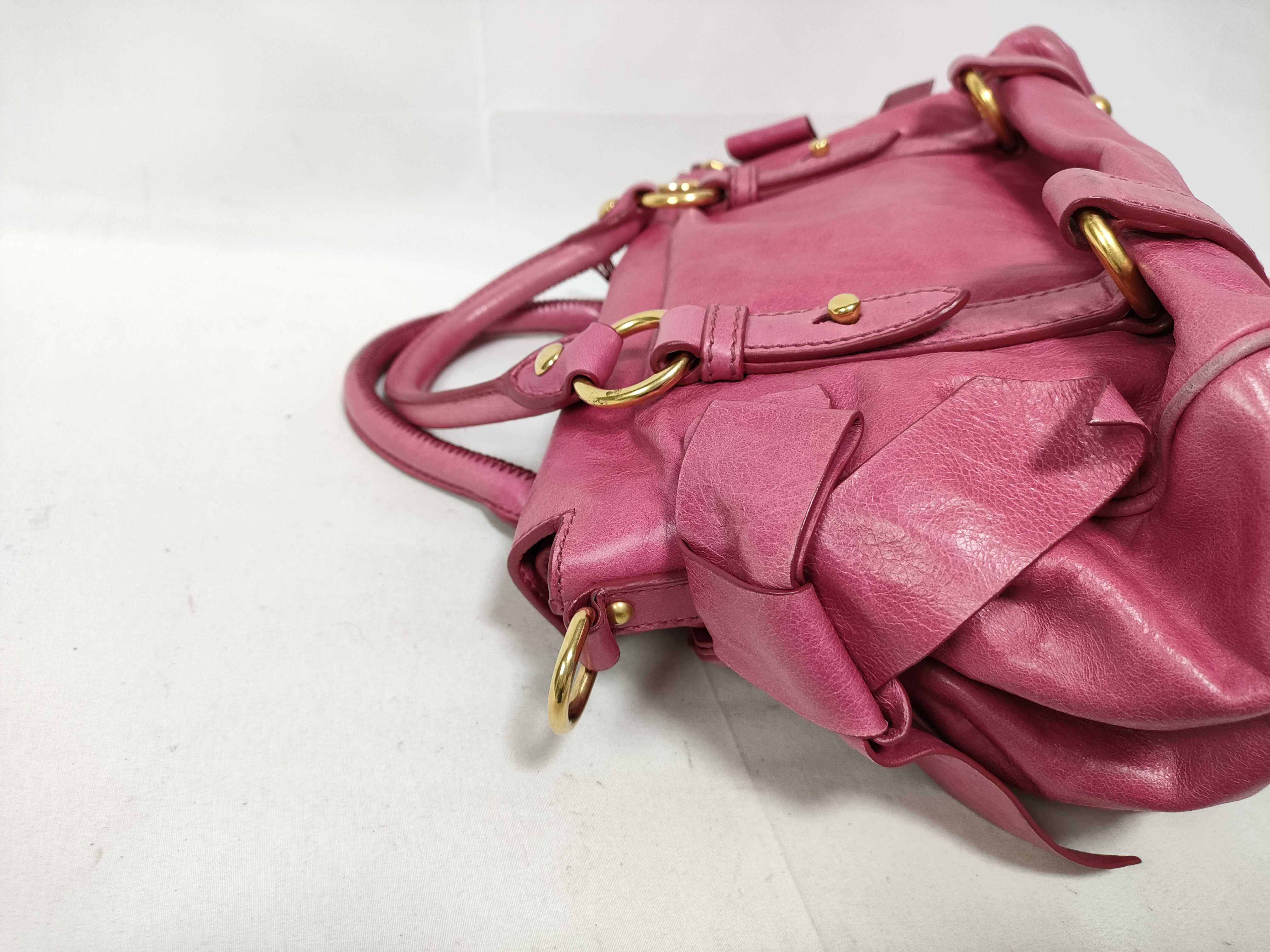 Vitello Handbag Shoulder Bag Pink Handbag — view 6