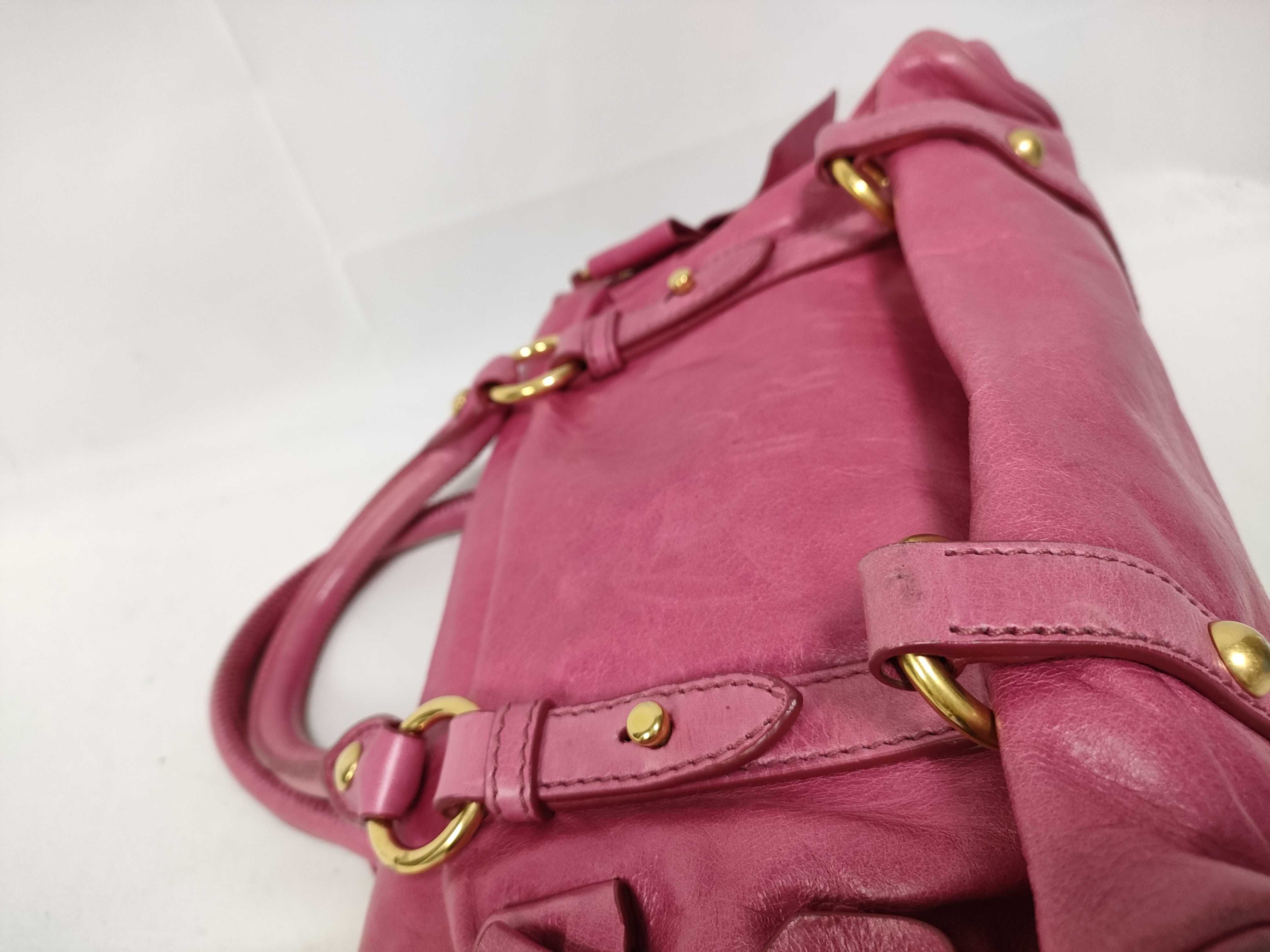 Vitello Handbag Shoulder Bag Pink Handbag — view 7
