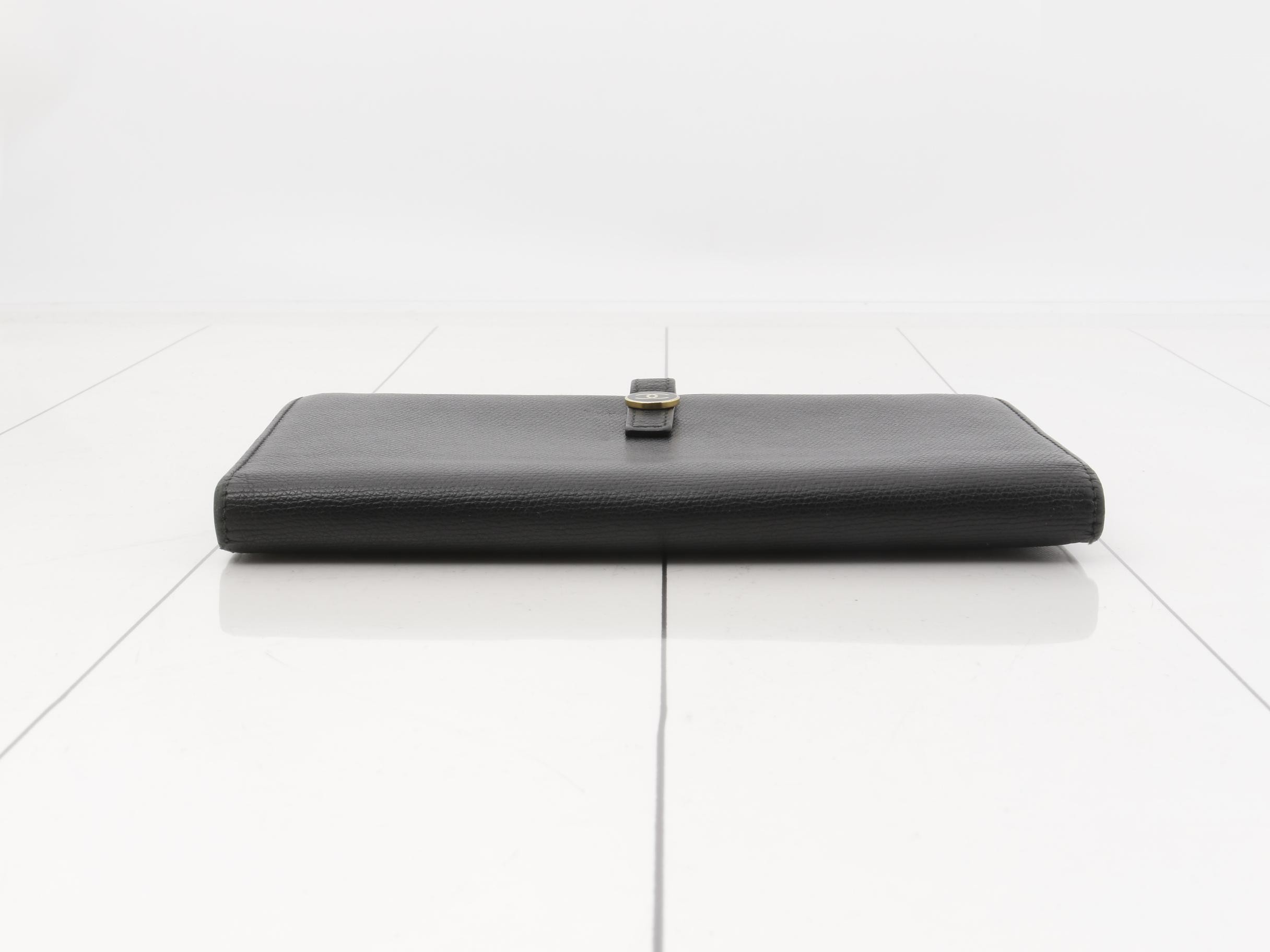 Coco Button Leather Long Wallet, with sticker, item number 8 — view 3