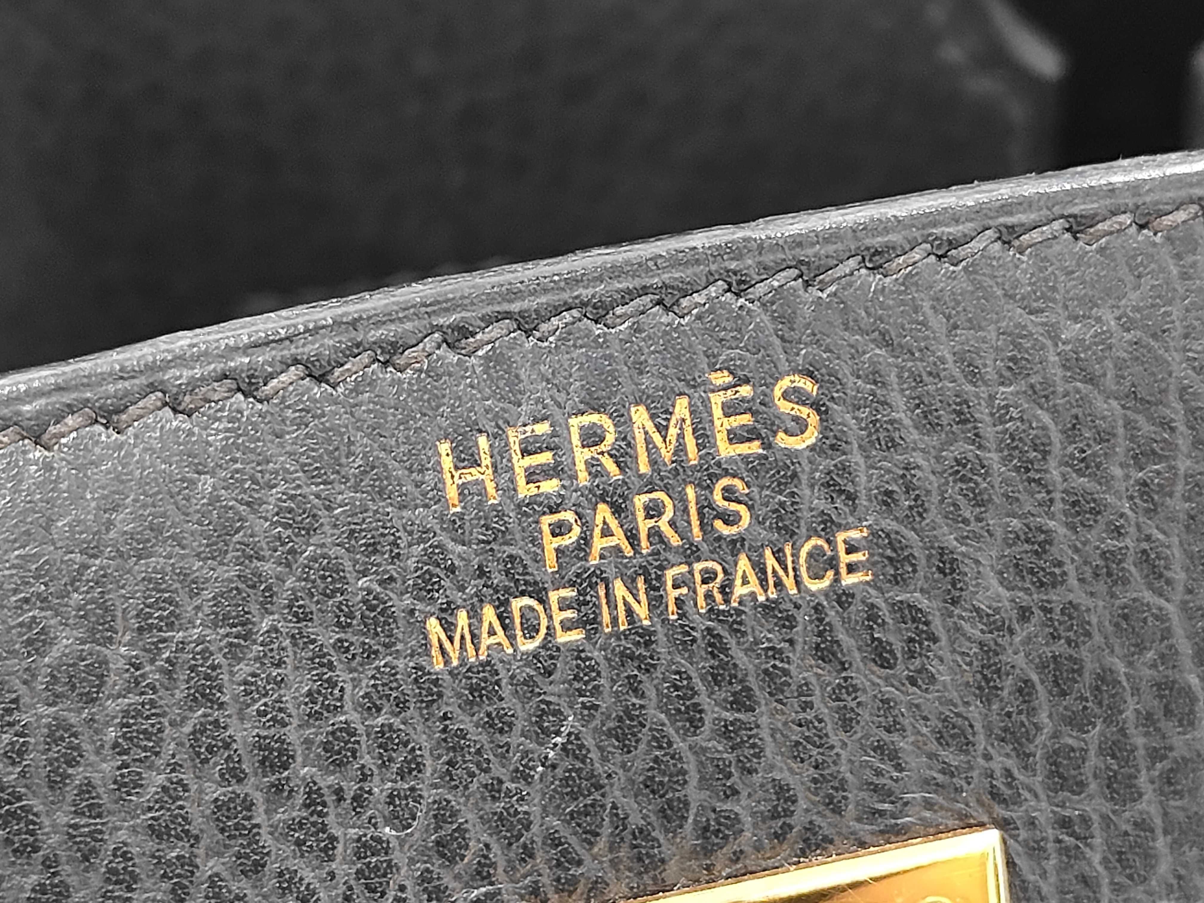 Birkin 30 Ardennes Black GP G stamp handbag — view 9