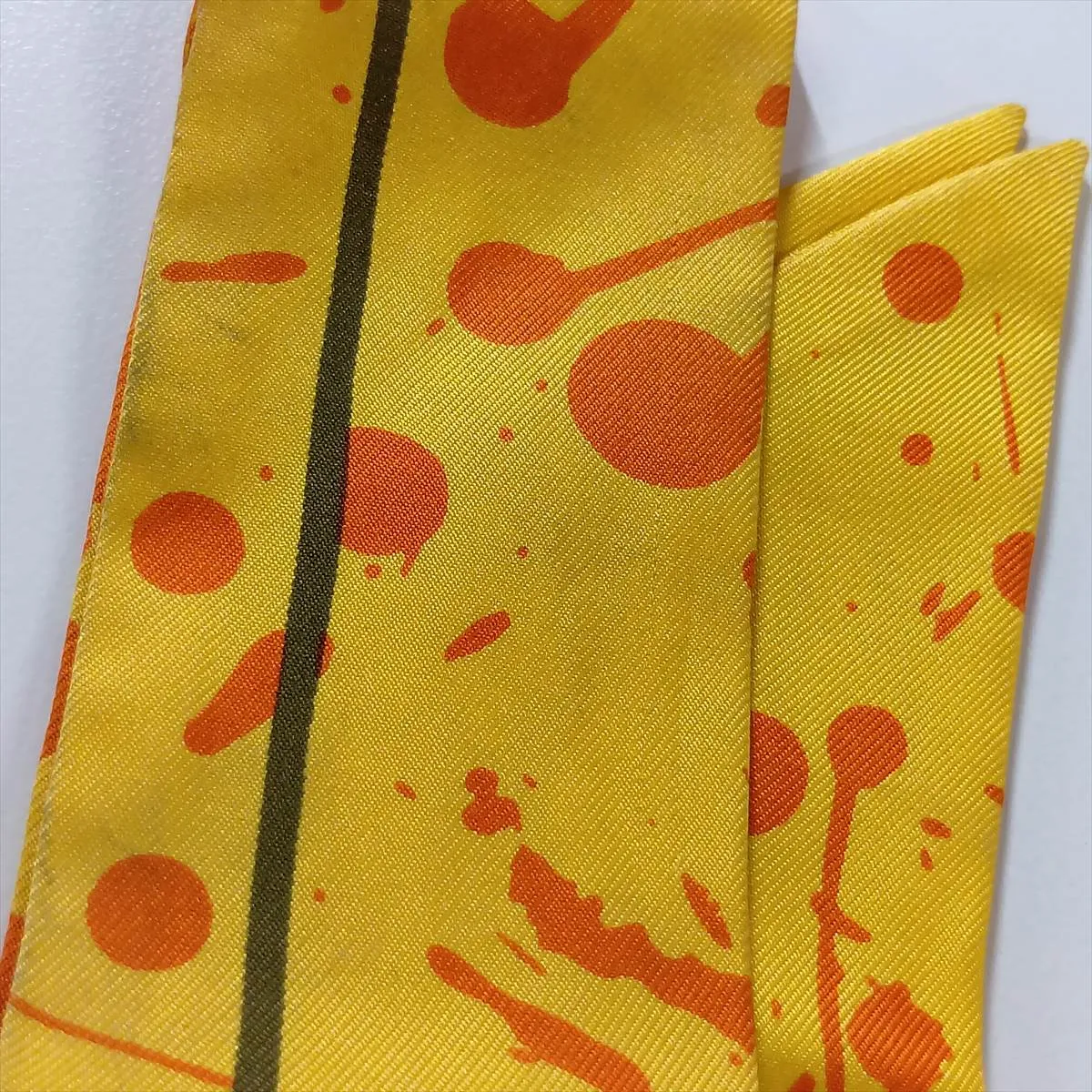 Twilly Cheval Surprise scarf, silk, orange, with — view 6