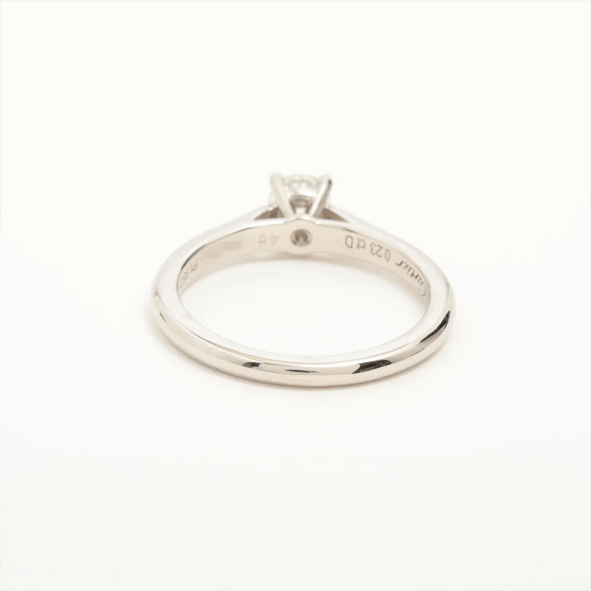 Solitaire 1895 Diamond Ring Pt950 3.6g 0.23 F VS1 VG NONE 48 PRK634 Resize Hole CRN4135949 — view 2