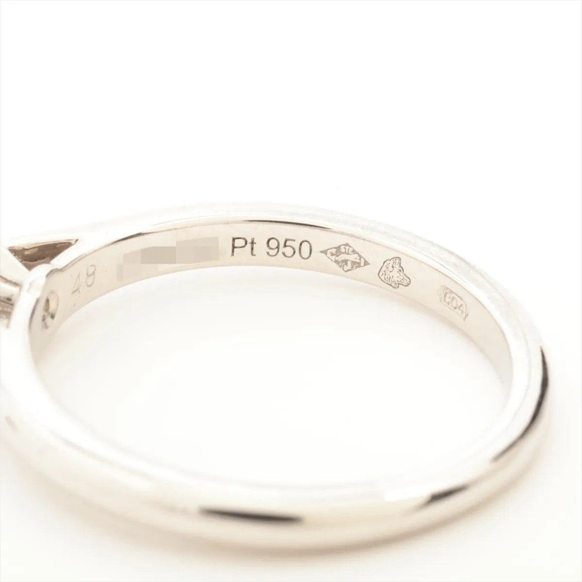 Solitaire 1895 Diamond Ring Pt950 3.6g 0.23 F VS1 VG NONE 48 PRK634 Resize Hole CRN4135949 — view 4