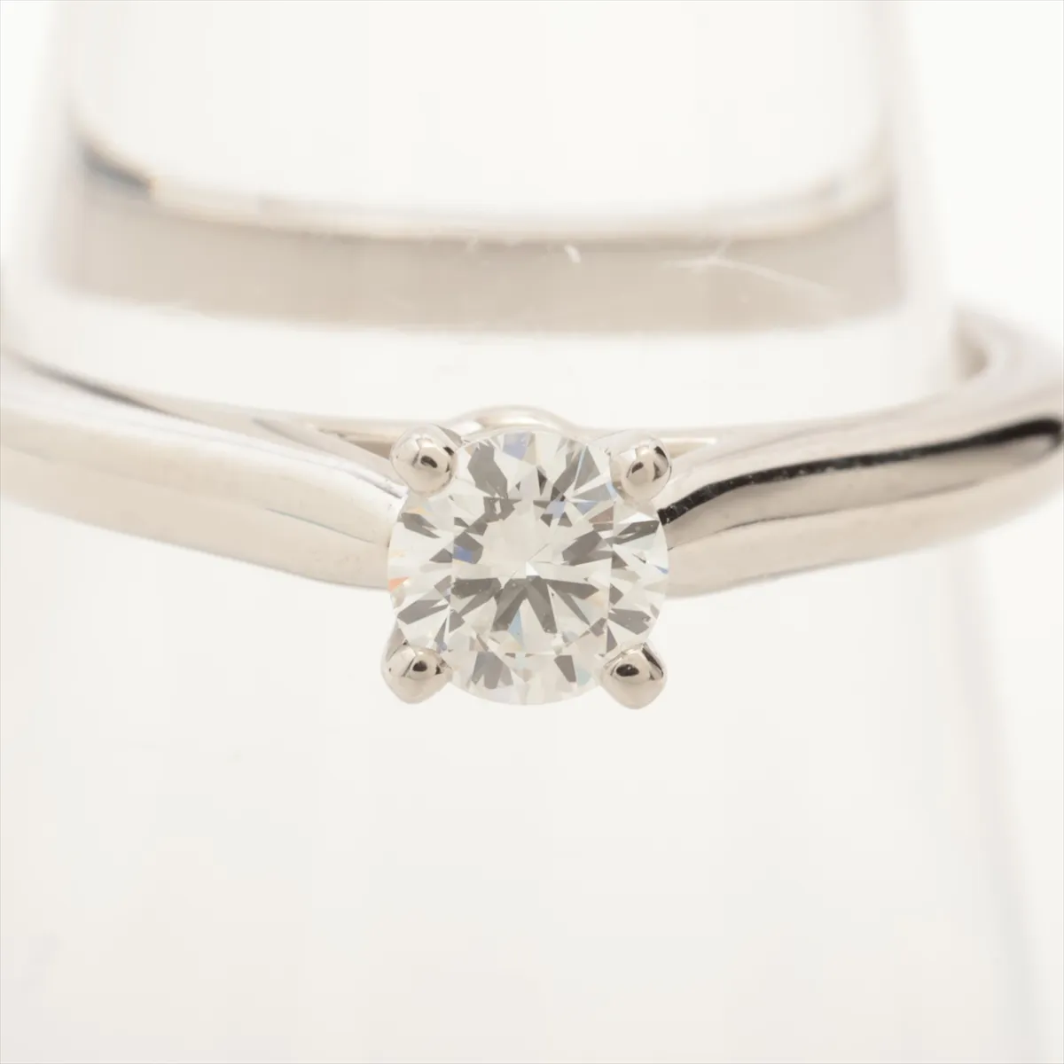 Solitaire 1895 Diamond Ring Pt950 3.6g 0.23 F VS1 VG NONE 48 PRK634 Resize Hole CRN4135949 — view 5