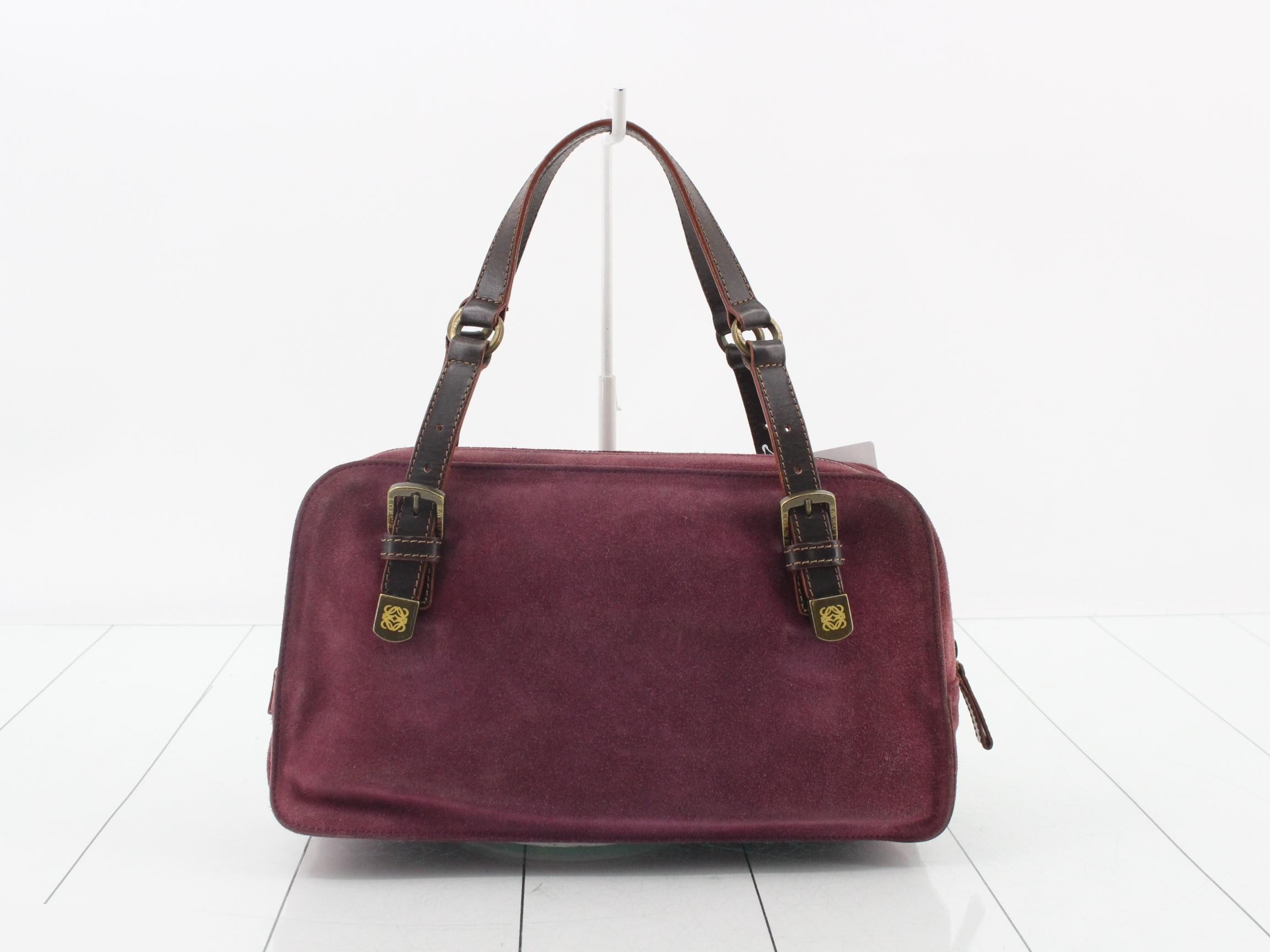 Suede studded Anagram shoulder bag — view 2