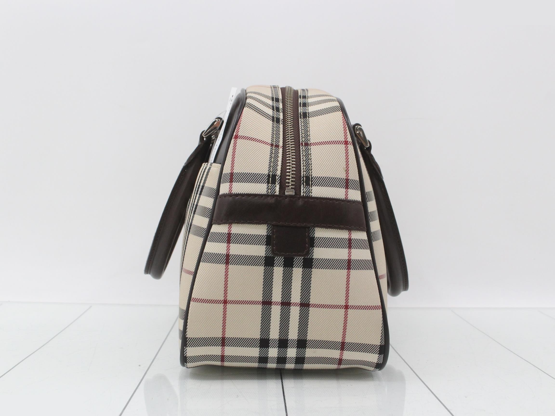 Nova Check Handbag Boston Bag — view 3