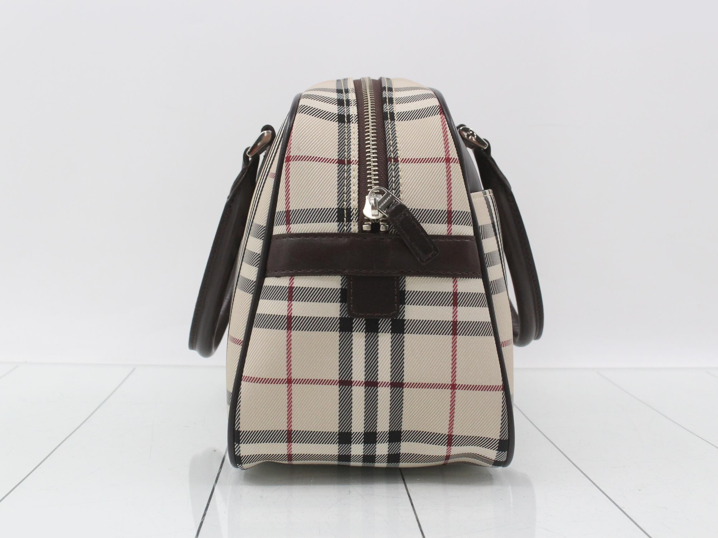 Nova Check Handbag Boston Bag — view 4
