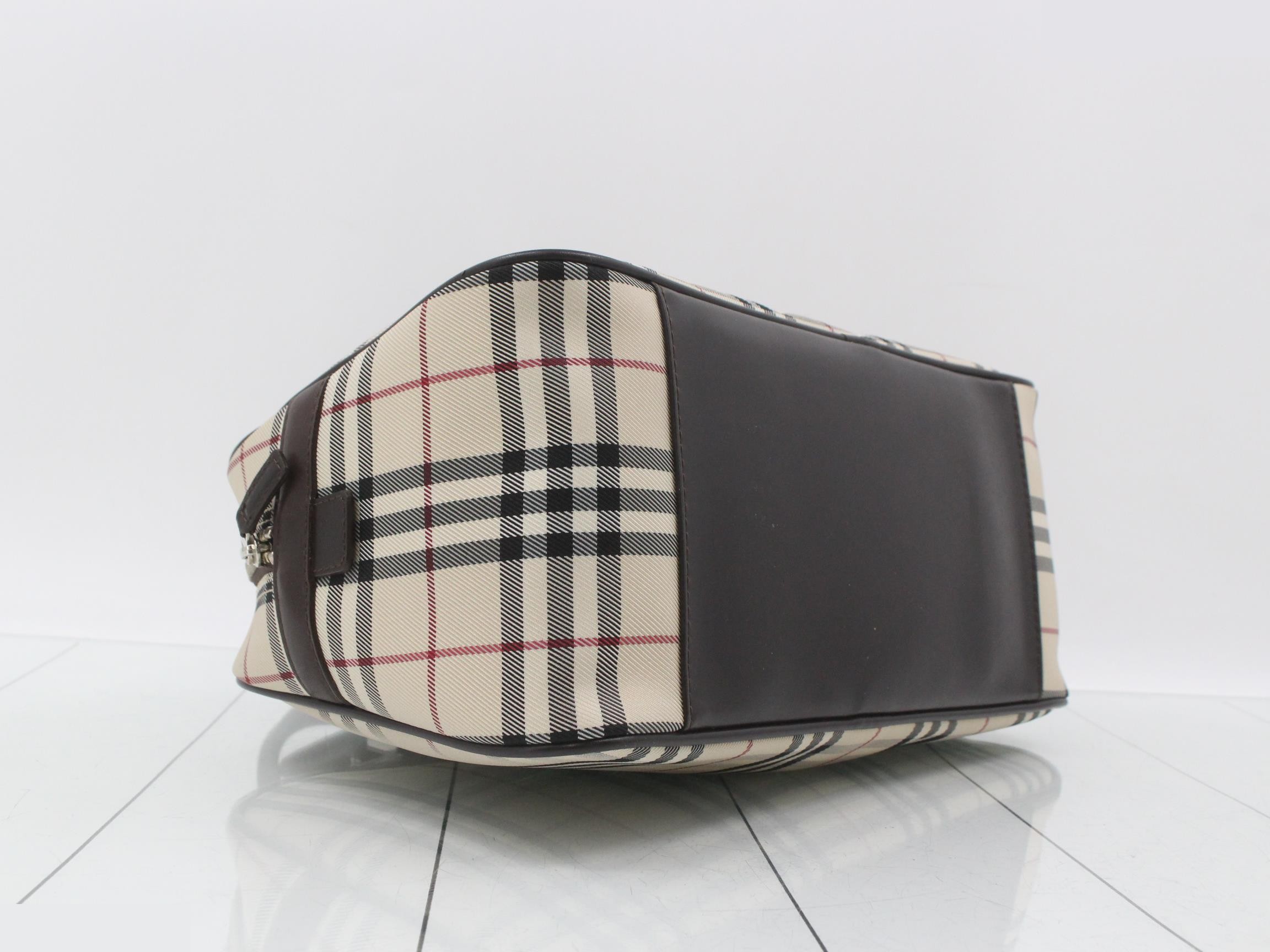 Nova Check Handbag Boston Bag — view 5