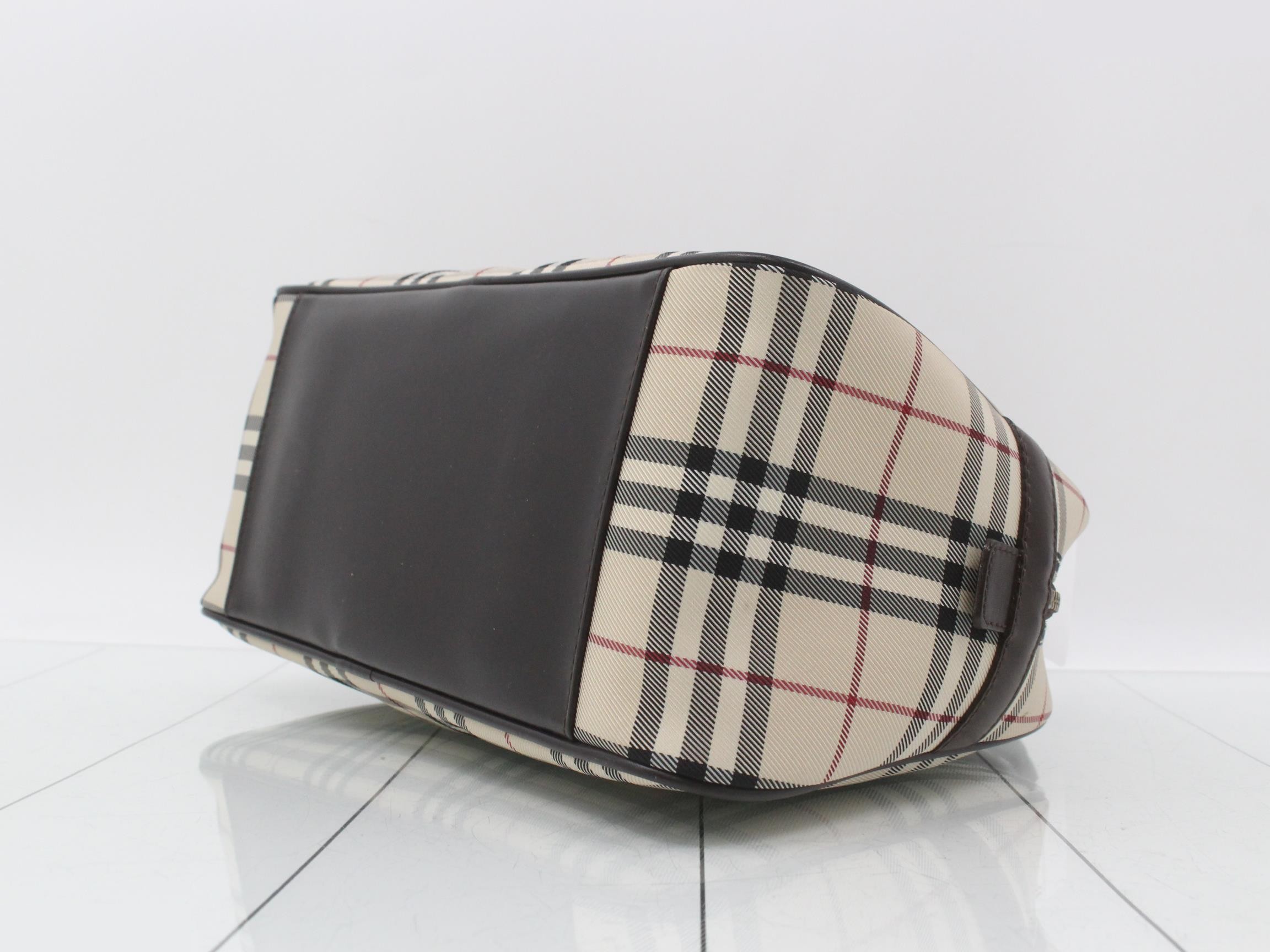 Nova Check Handbag Boston Bag — view 6
