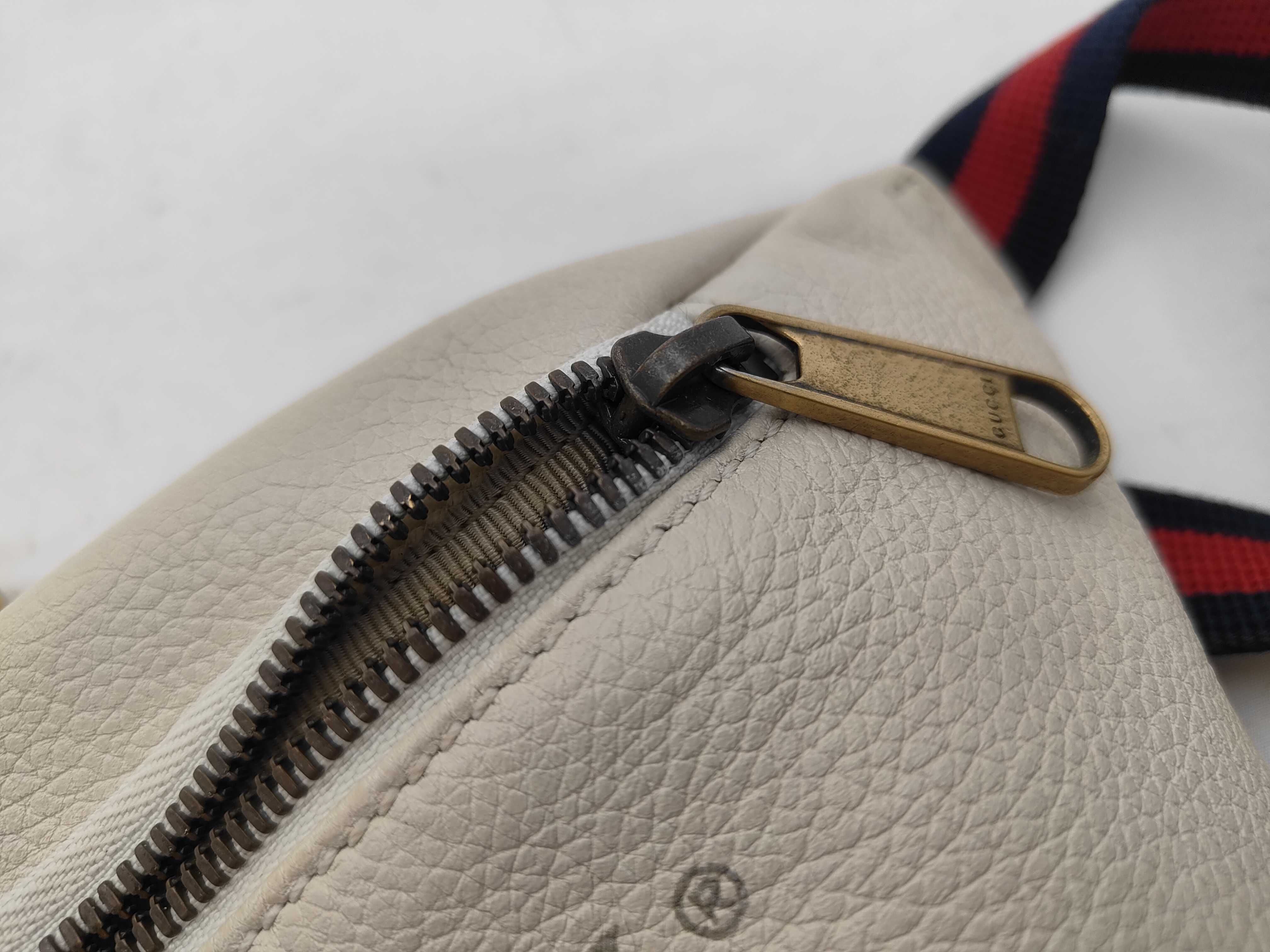 Logo Print Leather Belt Bag (Waist Bag) — view 11