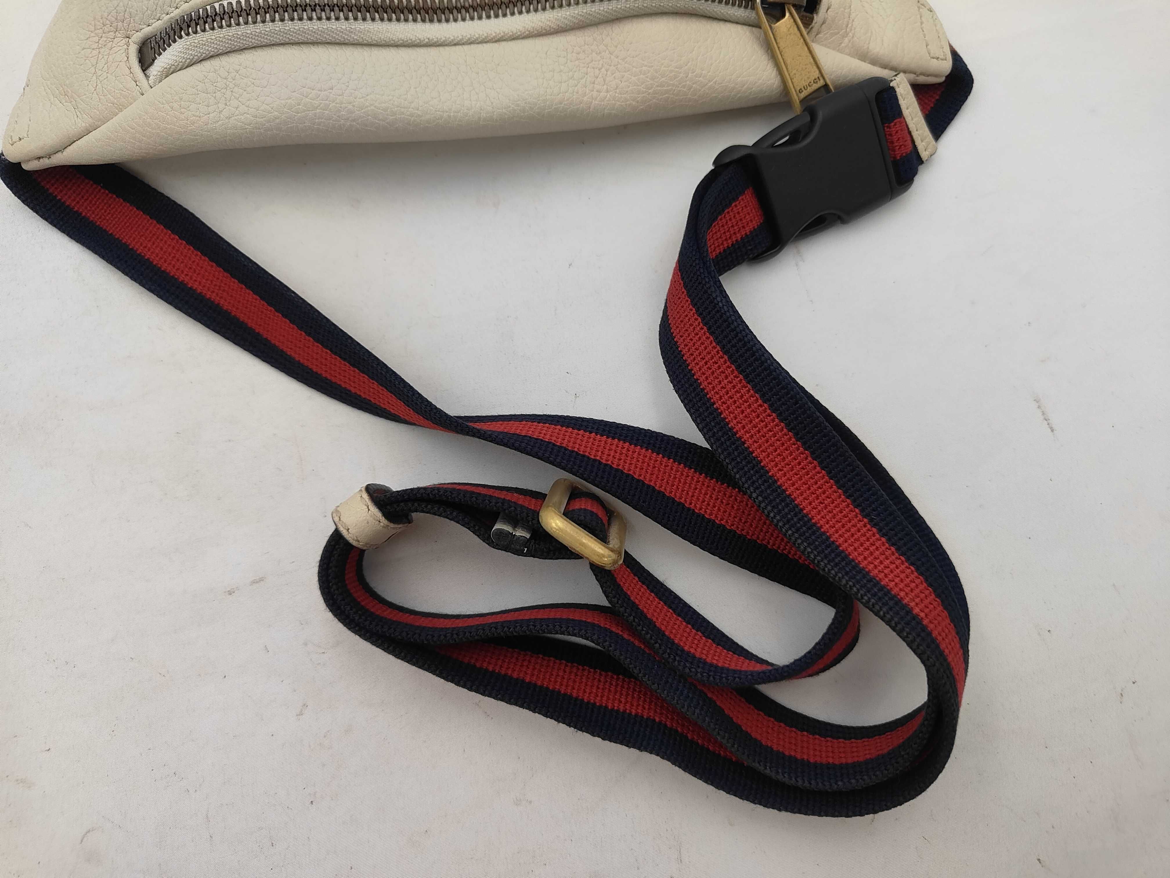 Logo Print Leather Belt Bag (Waist Bag) — view 3
