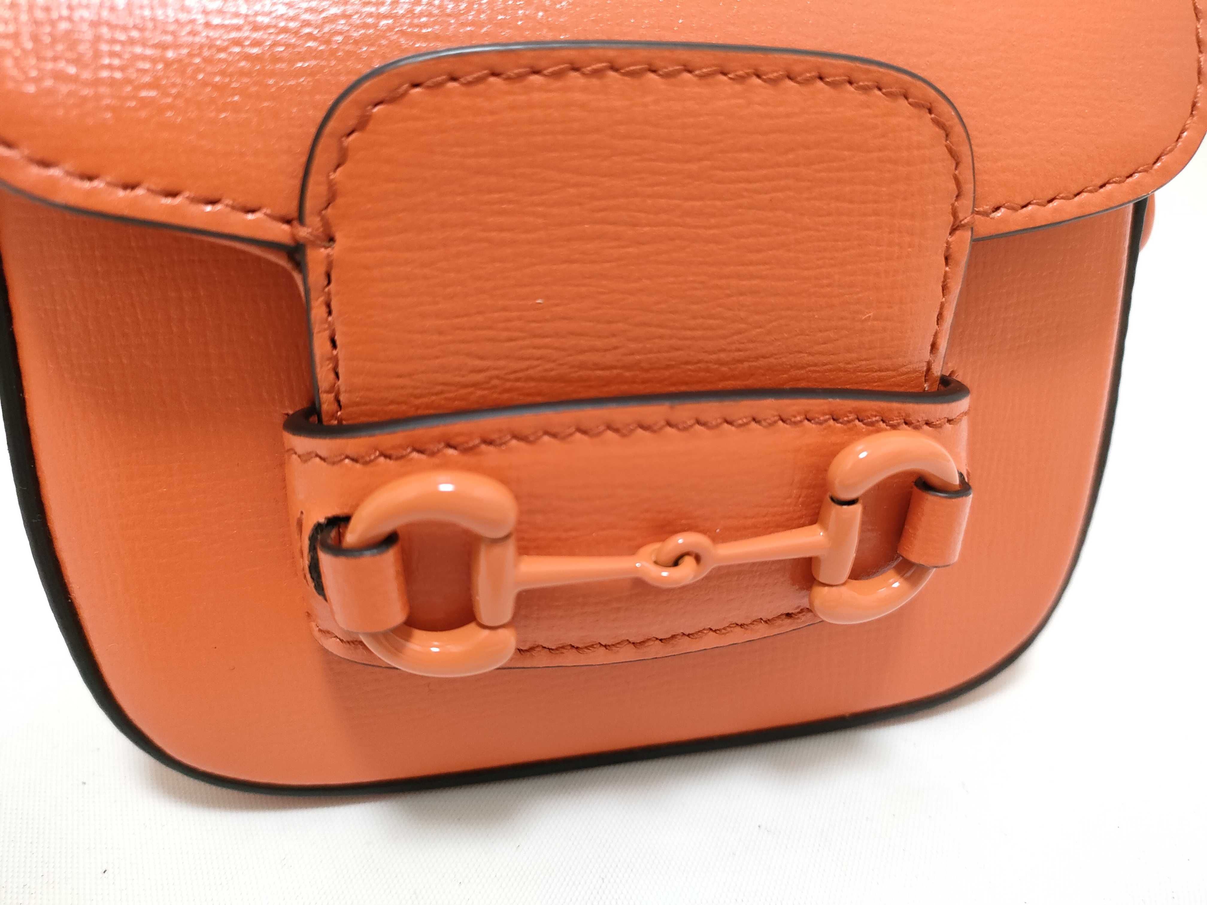 Horsebit Shoulder Bag (Orange) — view 12