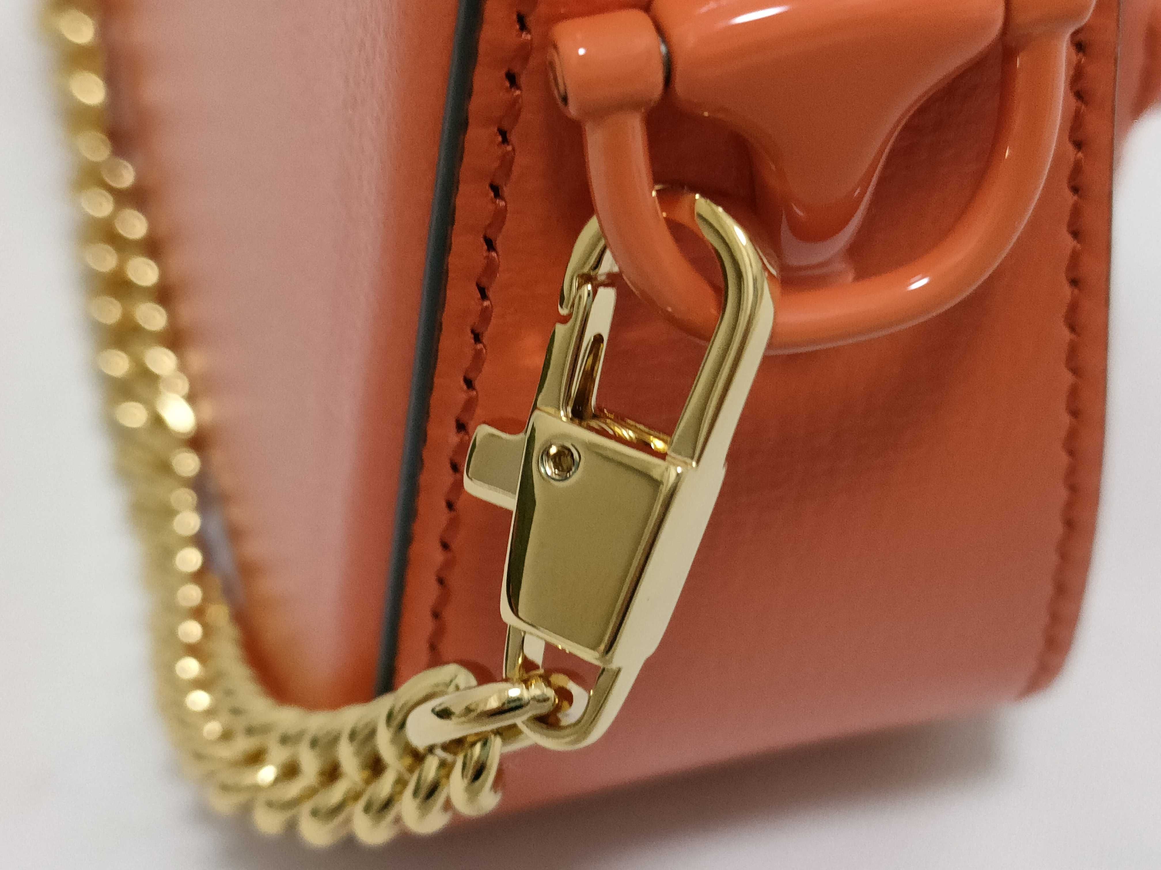 Horsebit Shoulder Bag (Orange) — view 14