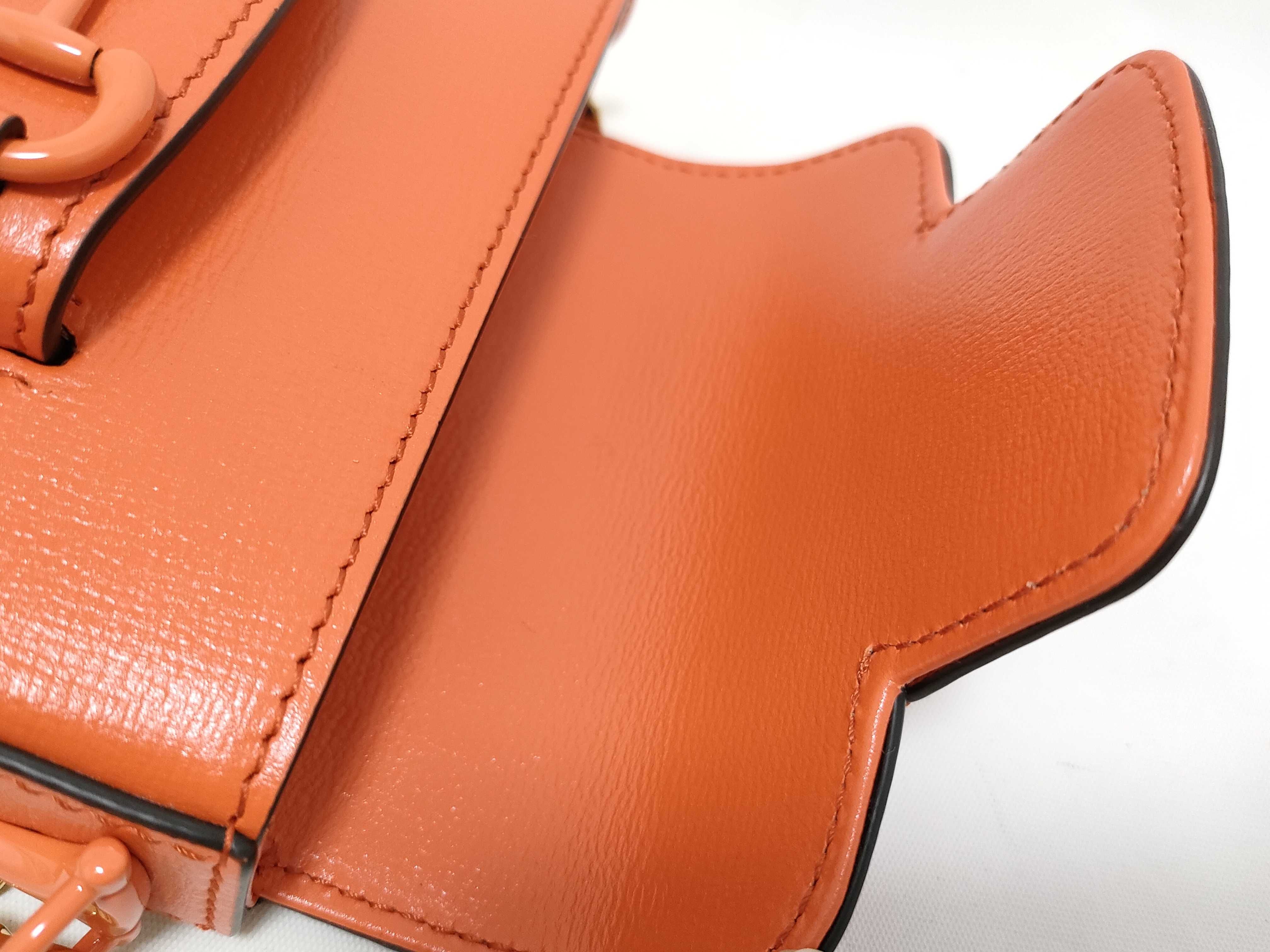 Horsebit Shoulder Bag (Orange) — view 8
