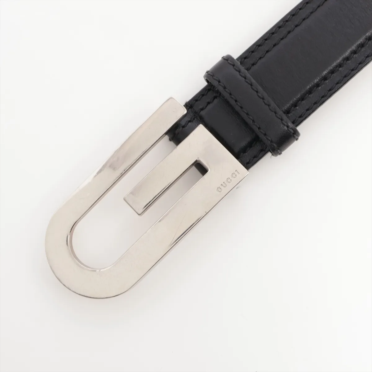 Belt 80 GP x Leather Black x Silver — view 2