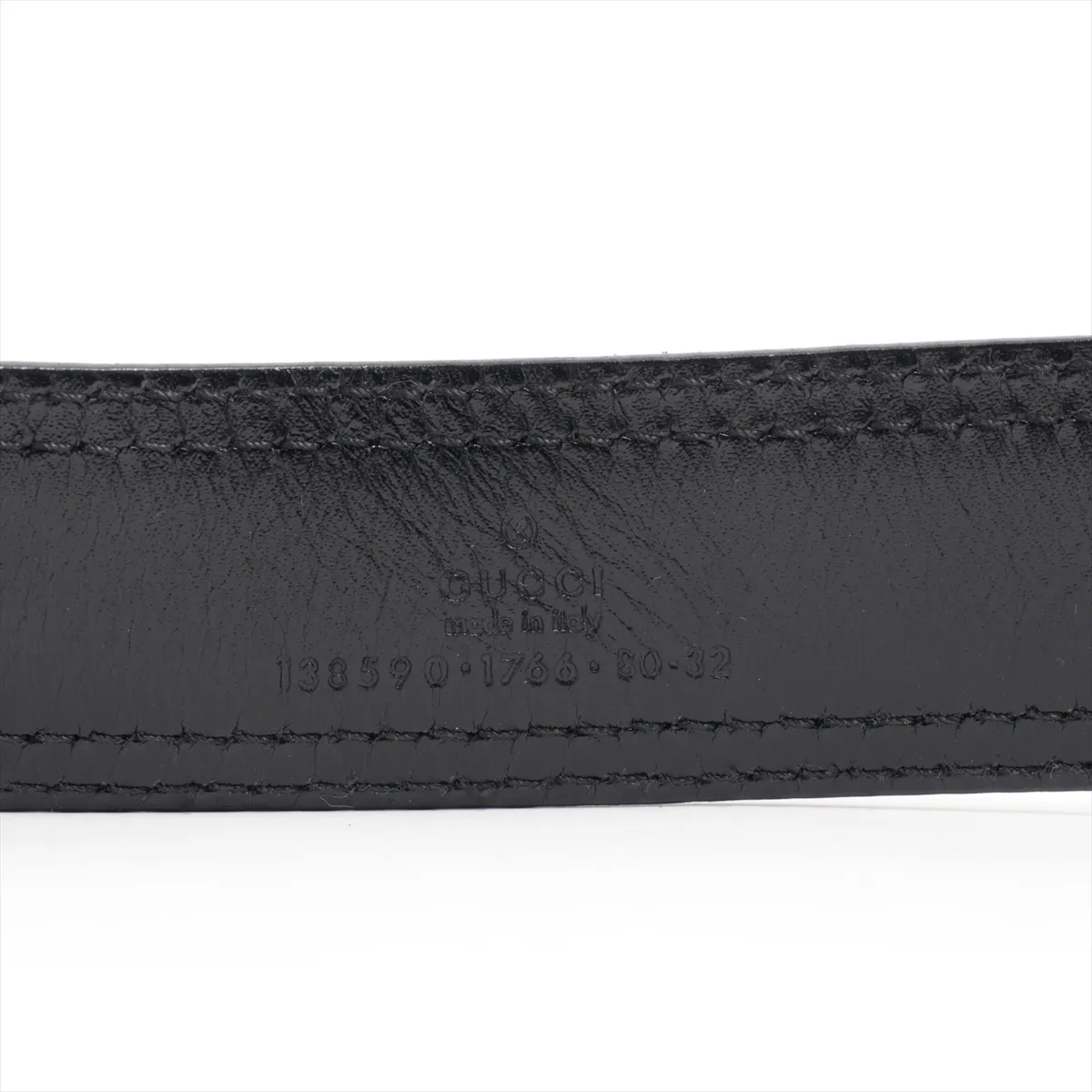 Belt 80 GP x Leather Black x Silver — view 5