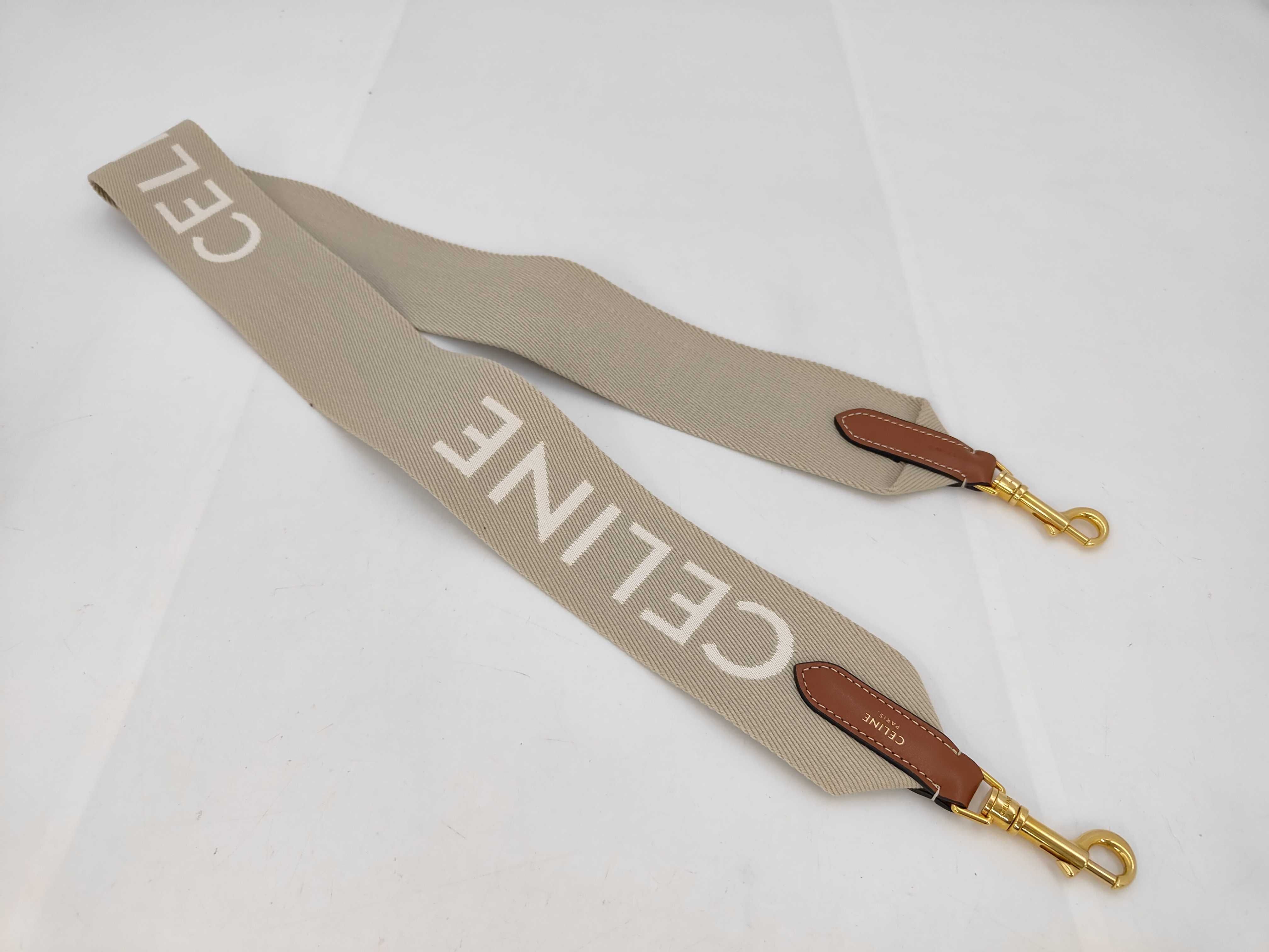 logo shoulder strap, canvas x leather x GP beige strap — view 2