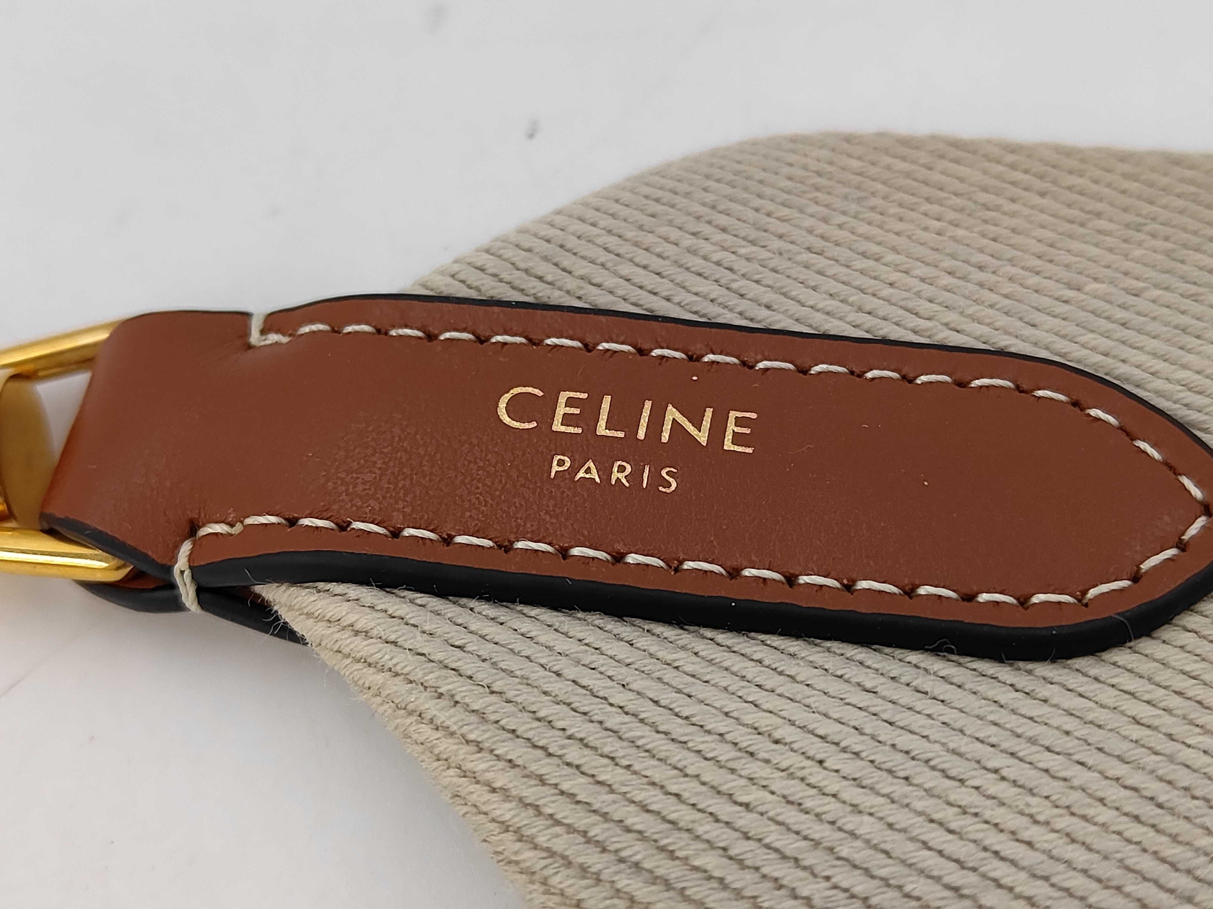 logo shoulder strap, canvas x leather x GP beige strap — view 3