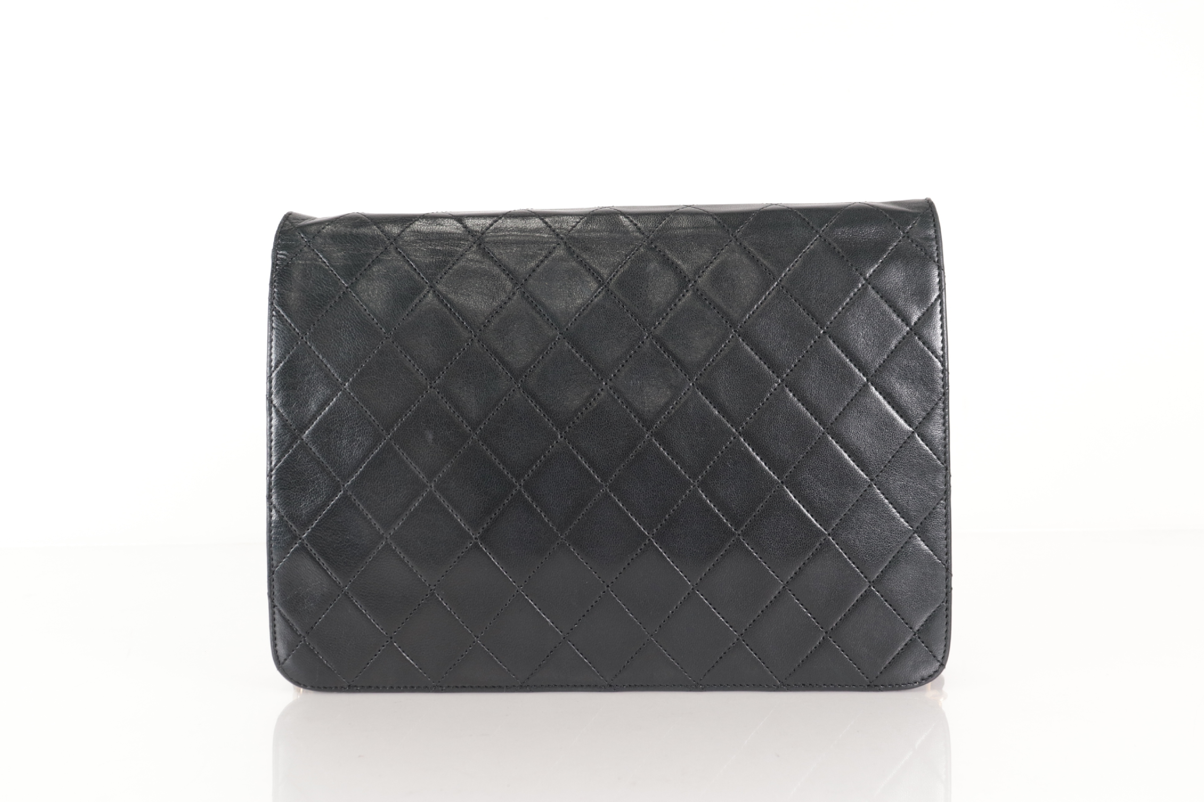 Matelassé Lambskin Push Chain Shoulder Bag — view 2