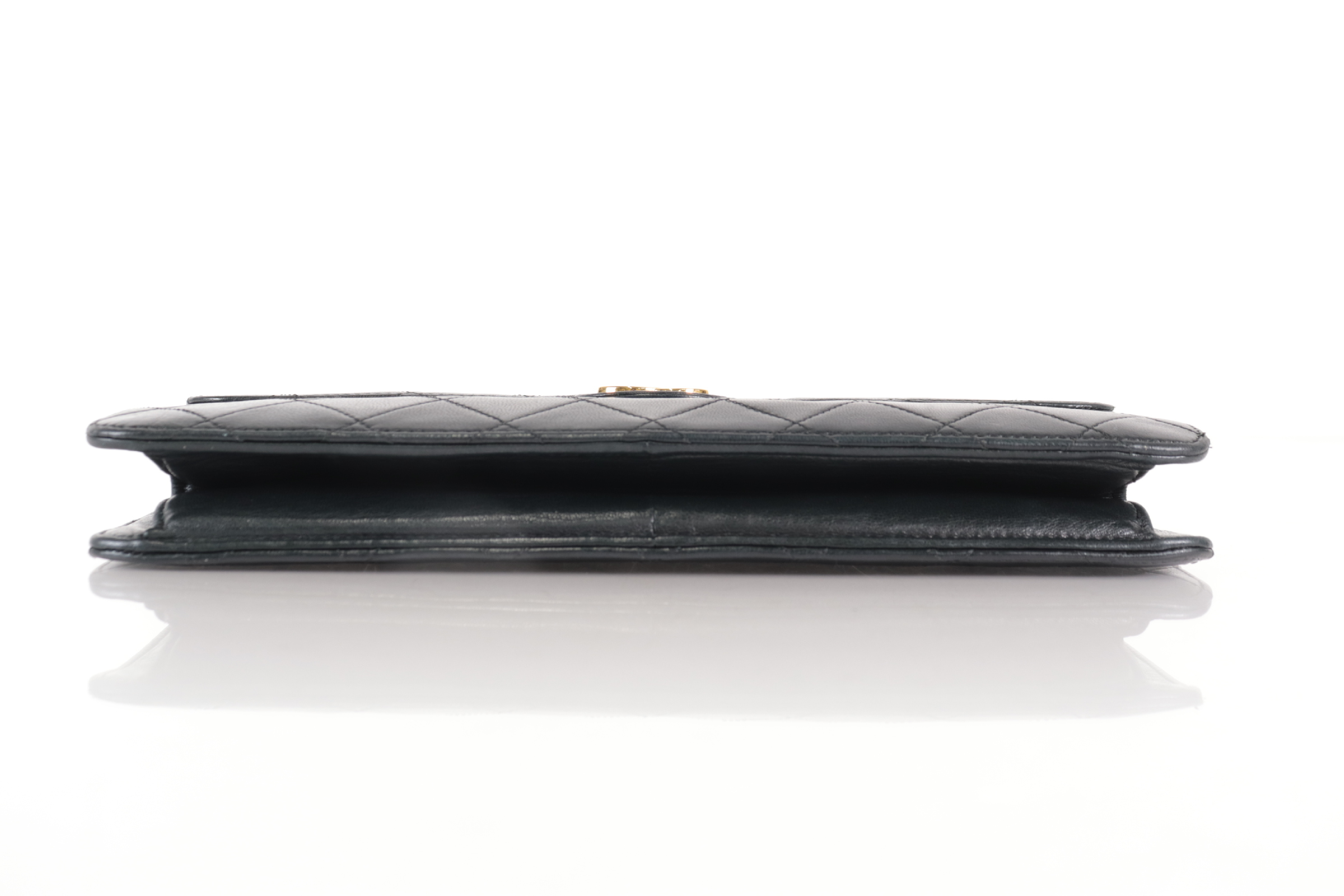 Matelassé Lambskin Push Chain Shoulder Bag — view 6