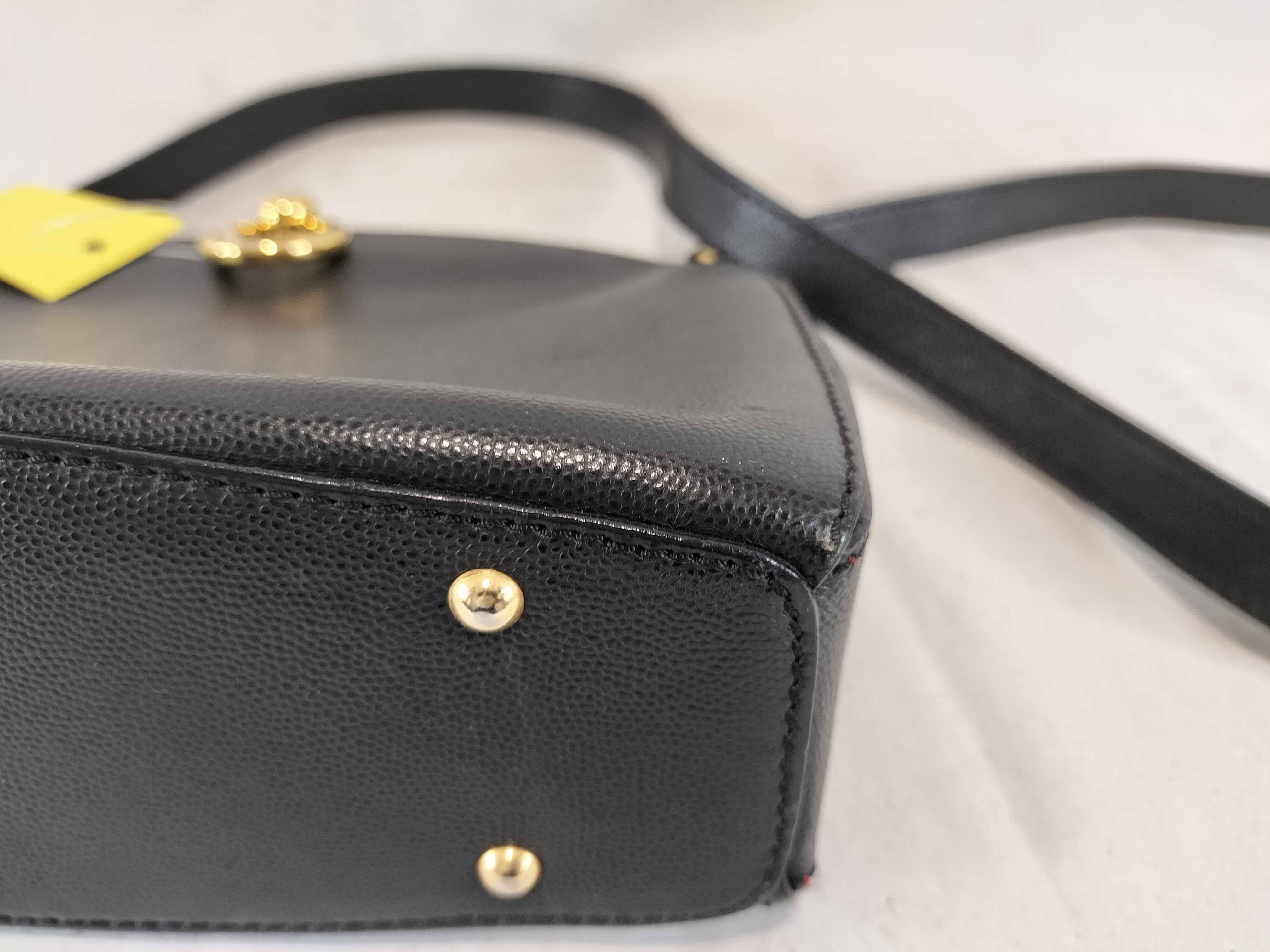 All-Leather Half-Moon Ring Hardware Shoulder Bag — view 7