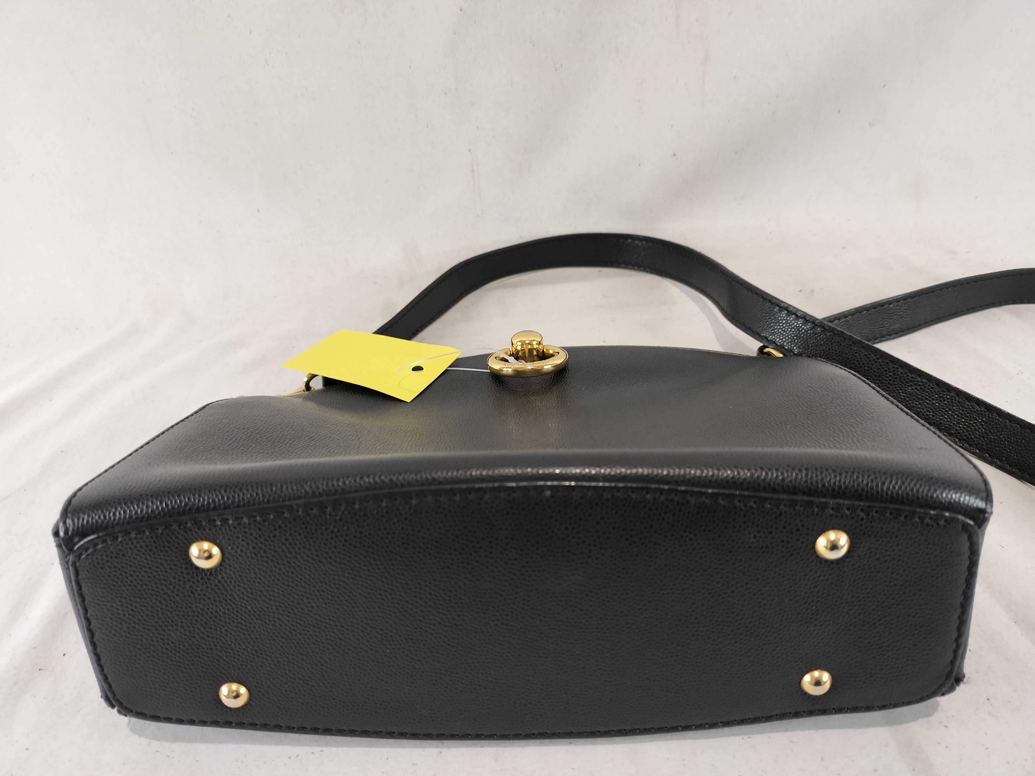 All-Leather Half-Moon Ring Hardware Shoulder Bag — view 8