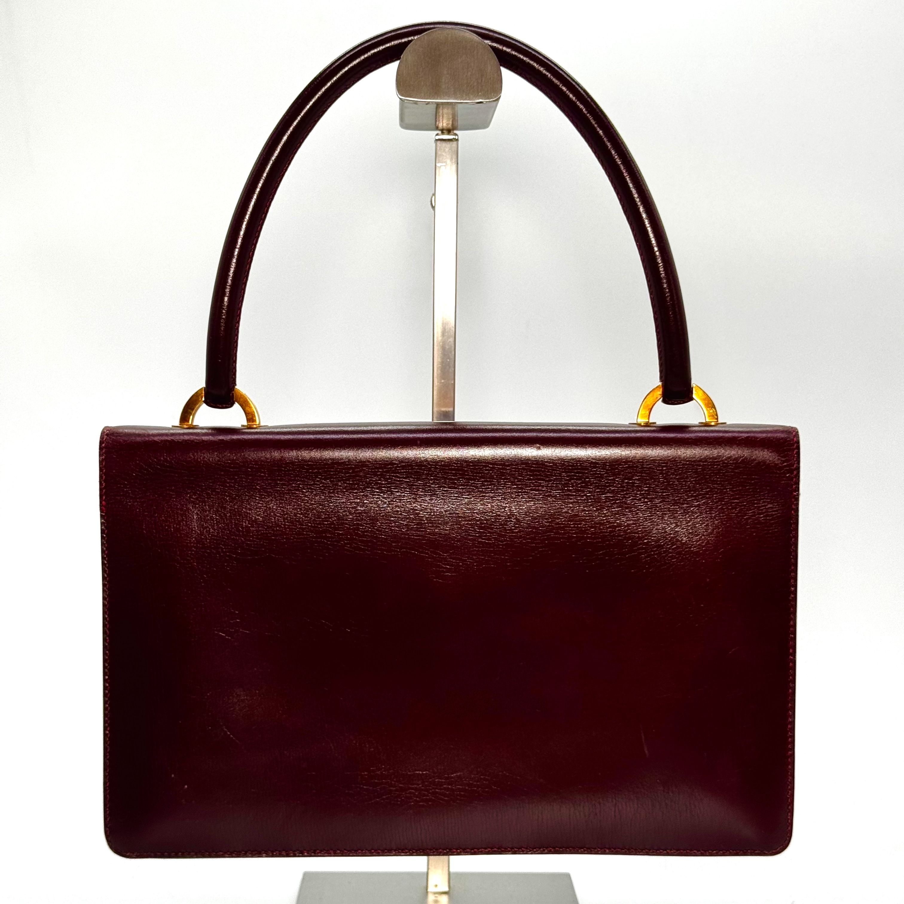 Ringed Box Calf Leather Handbag — view 2