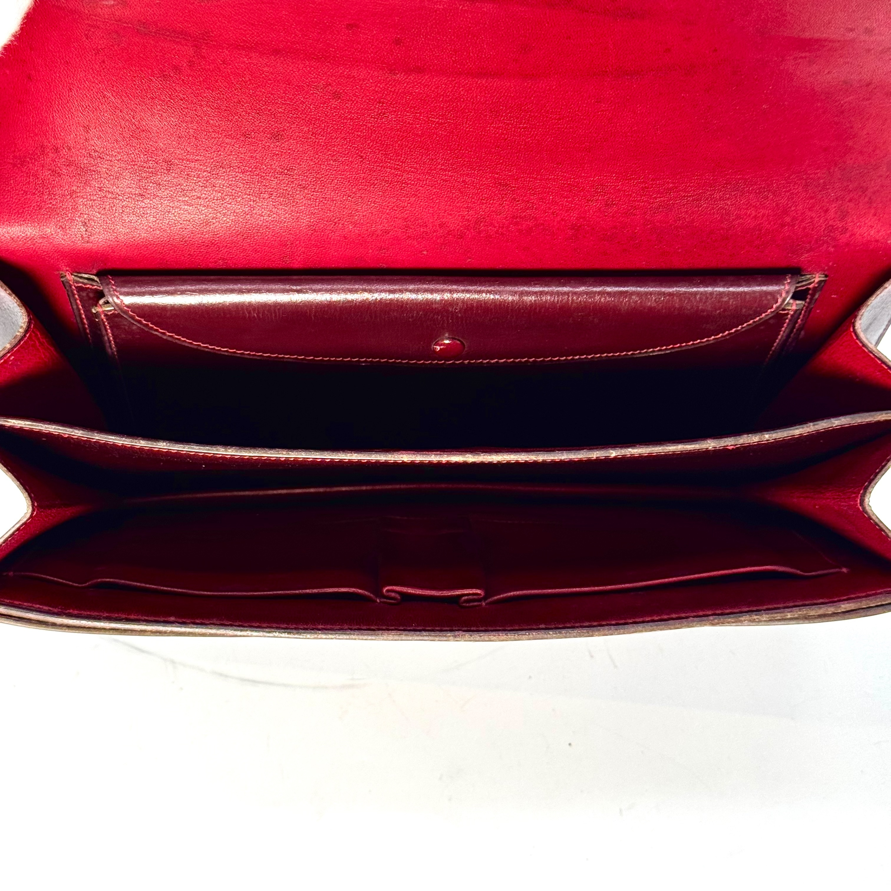 Ringed Box Calf Leather Handbag — view 4