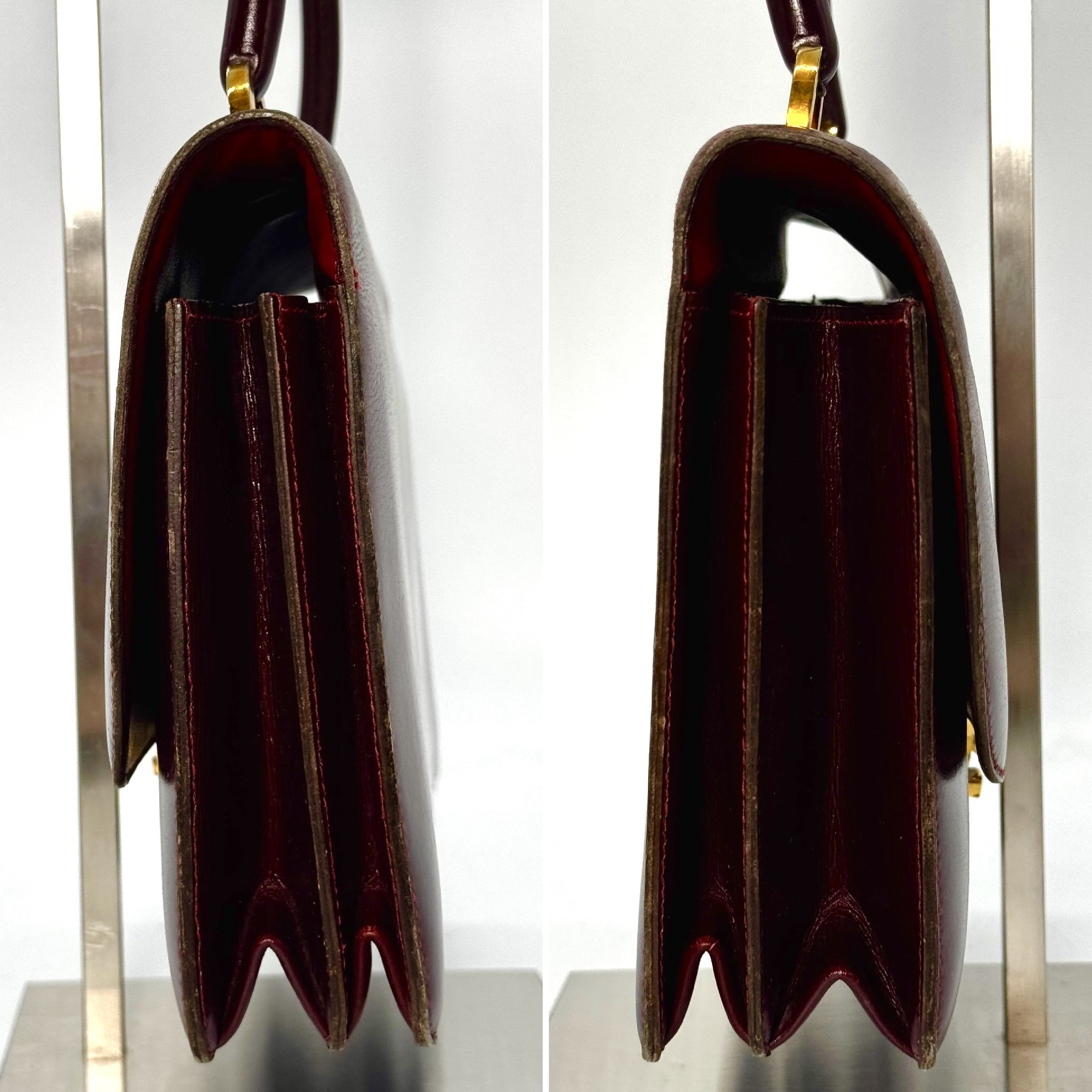 Ringed Box Calf Leather Handbag — view 6