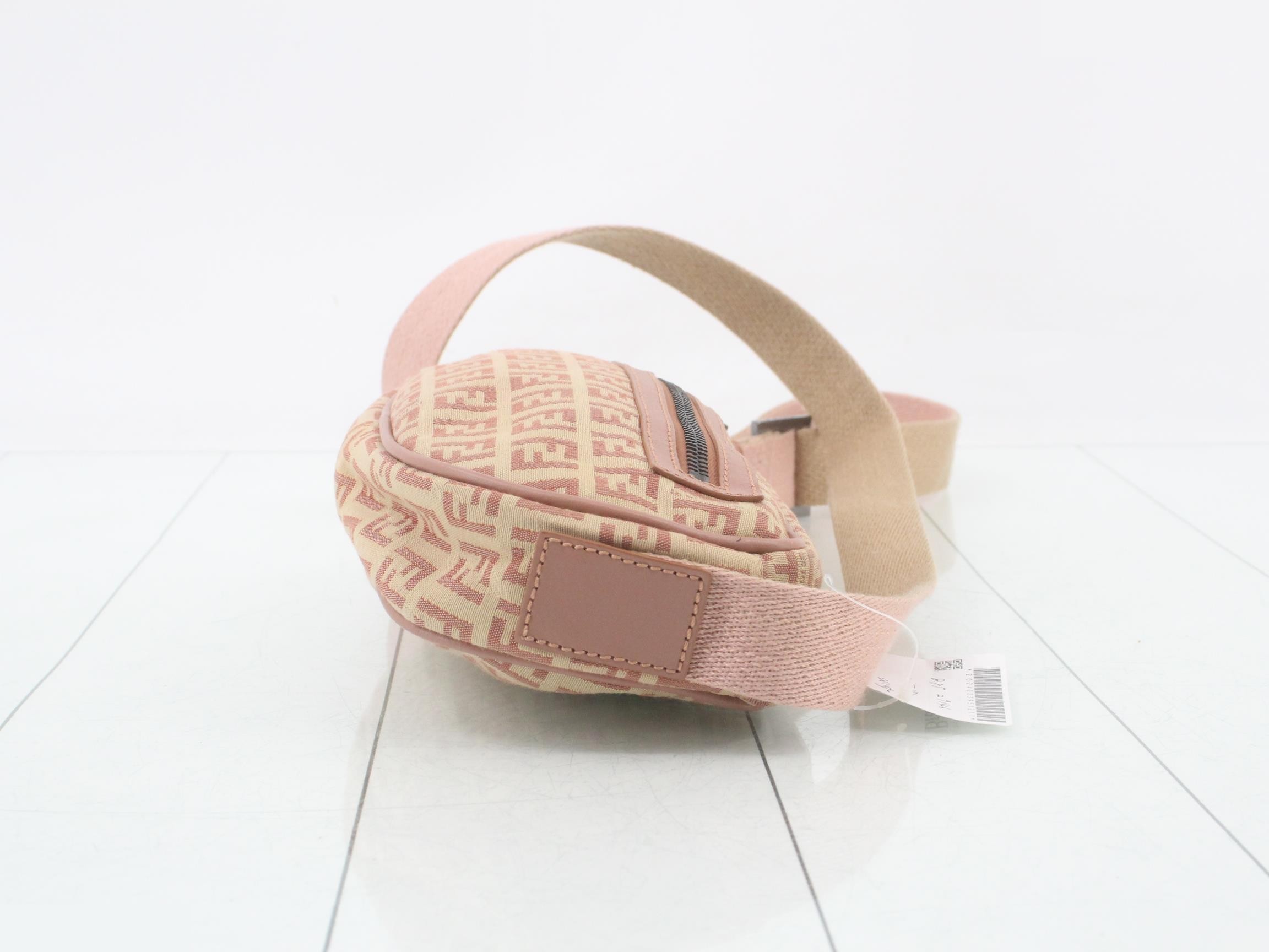 Zucchino Shoulder Bag, Canvas/Leather, Beige — view 3