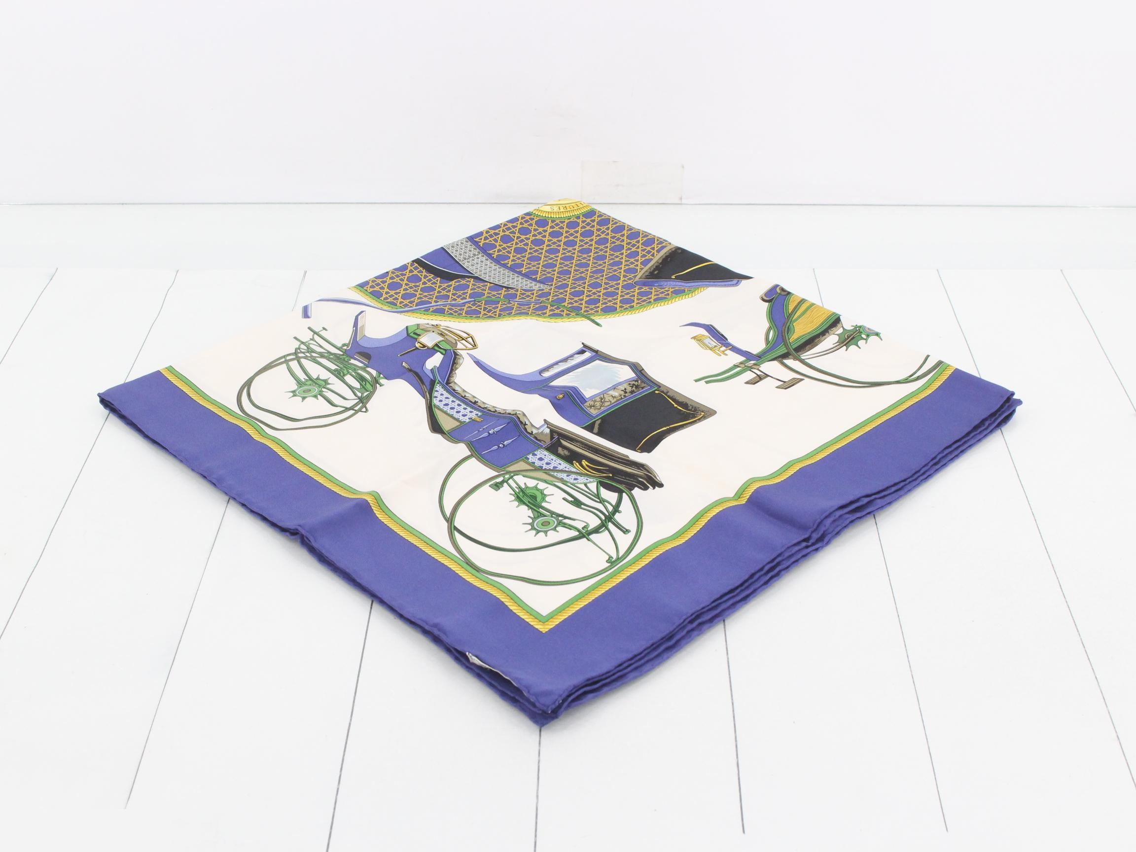 Carre 90 Carriage Motif Scarf — view 2