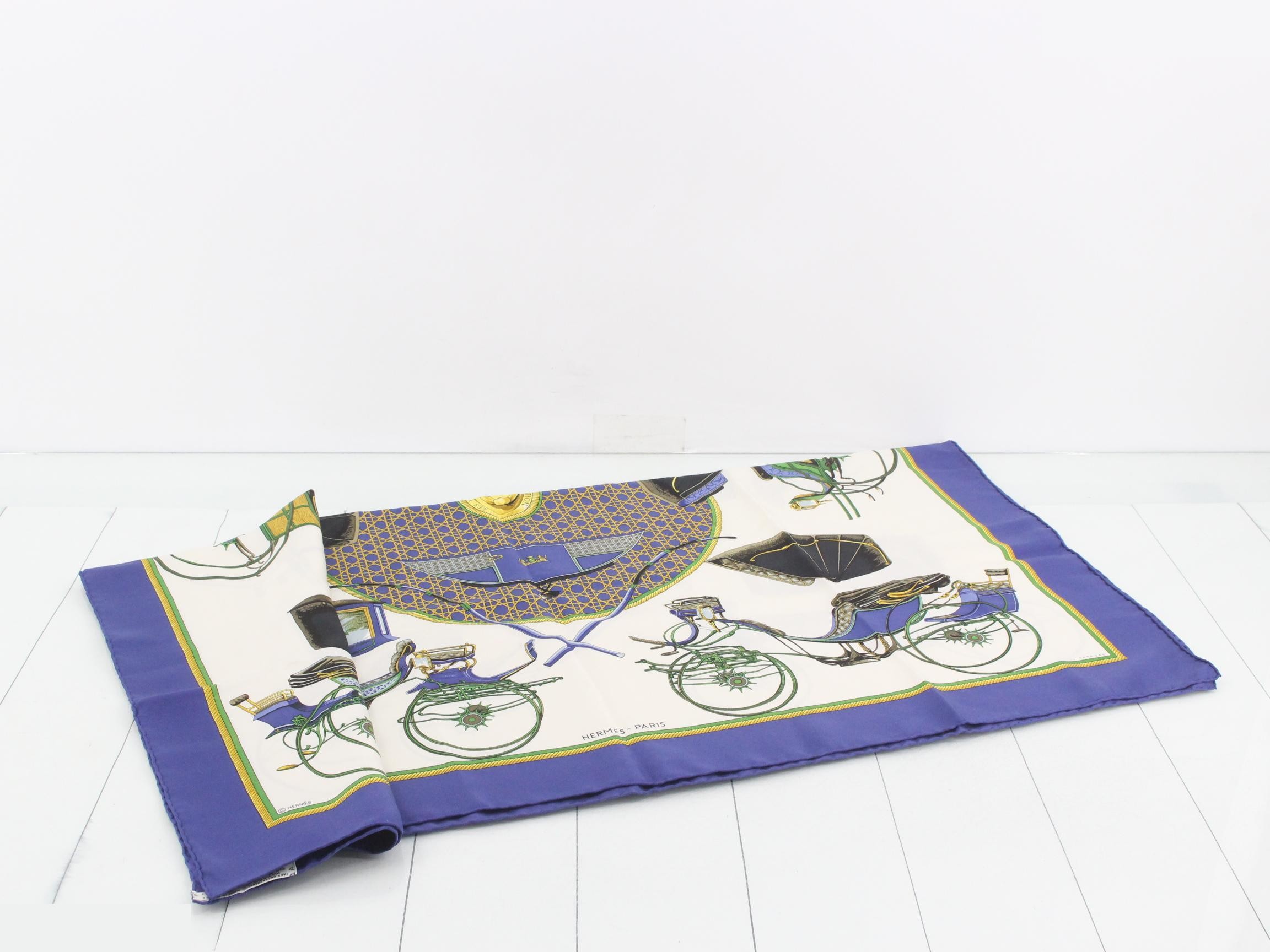 Carre 90 Carriage Motif Scarf — view 3