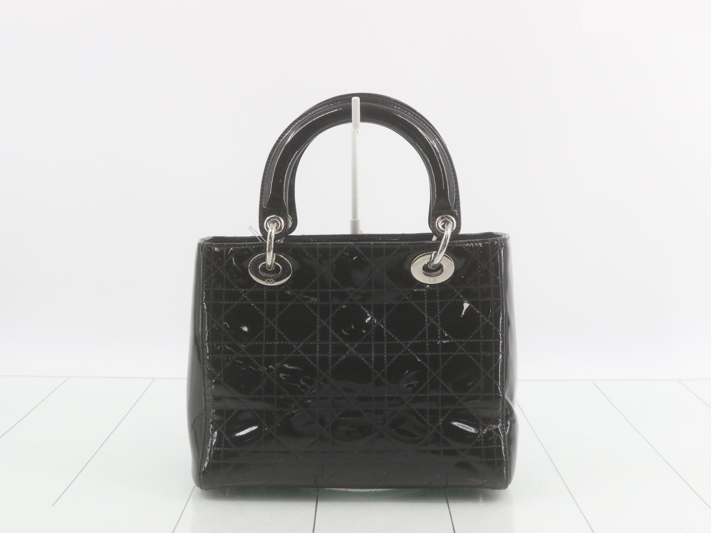 Lady Dior handbag, patent leather — view 2