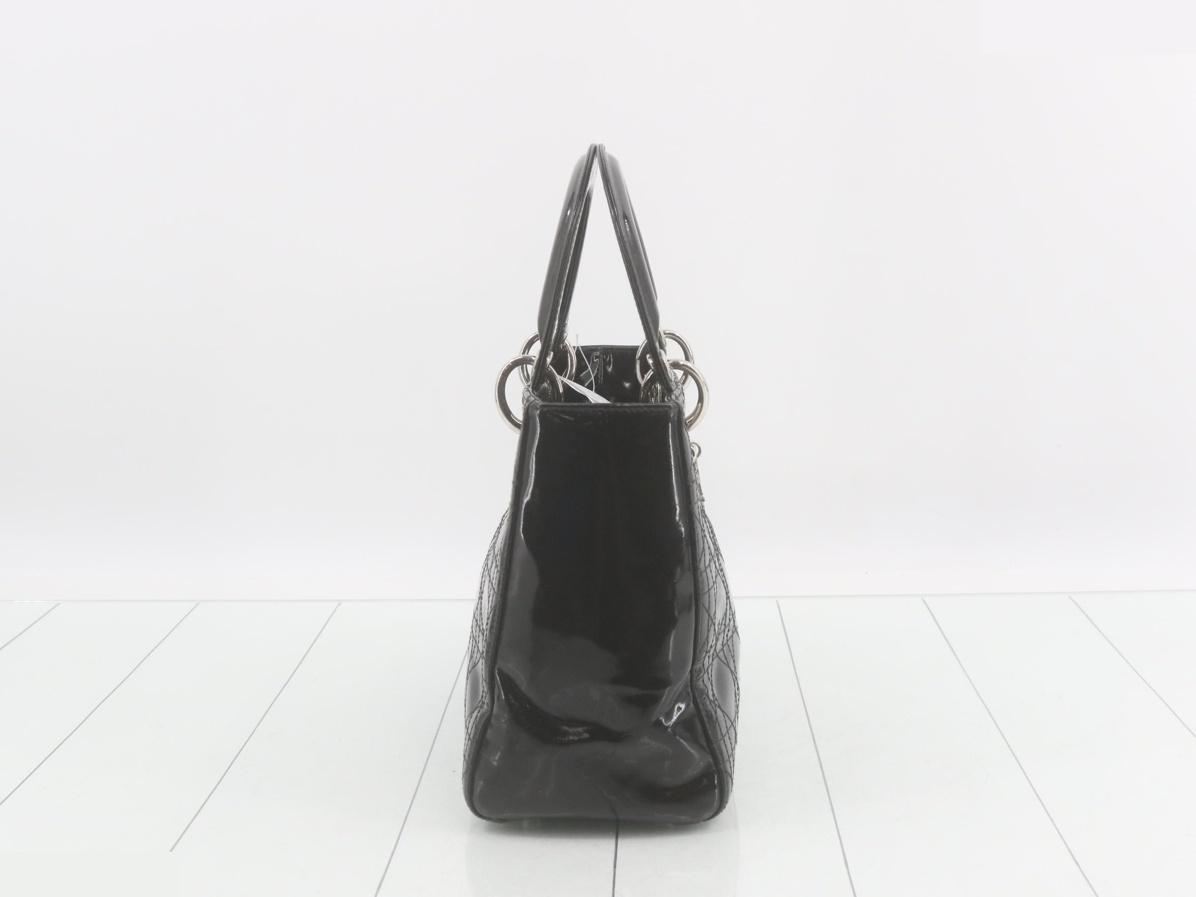 Lady Dior handbag, patent leather — view 4