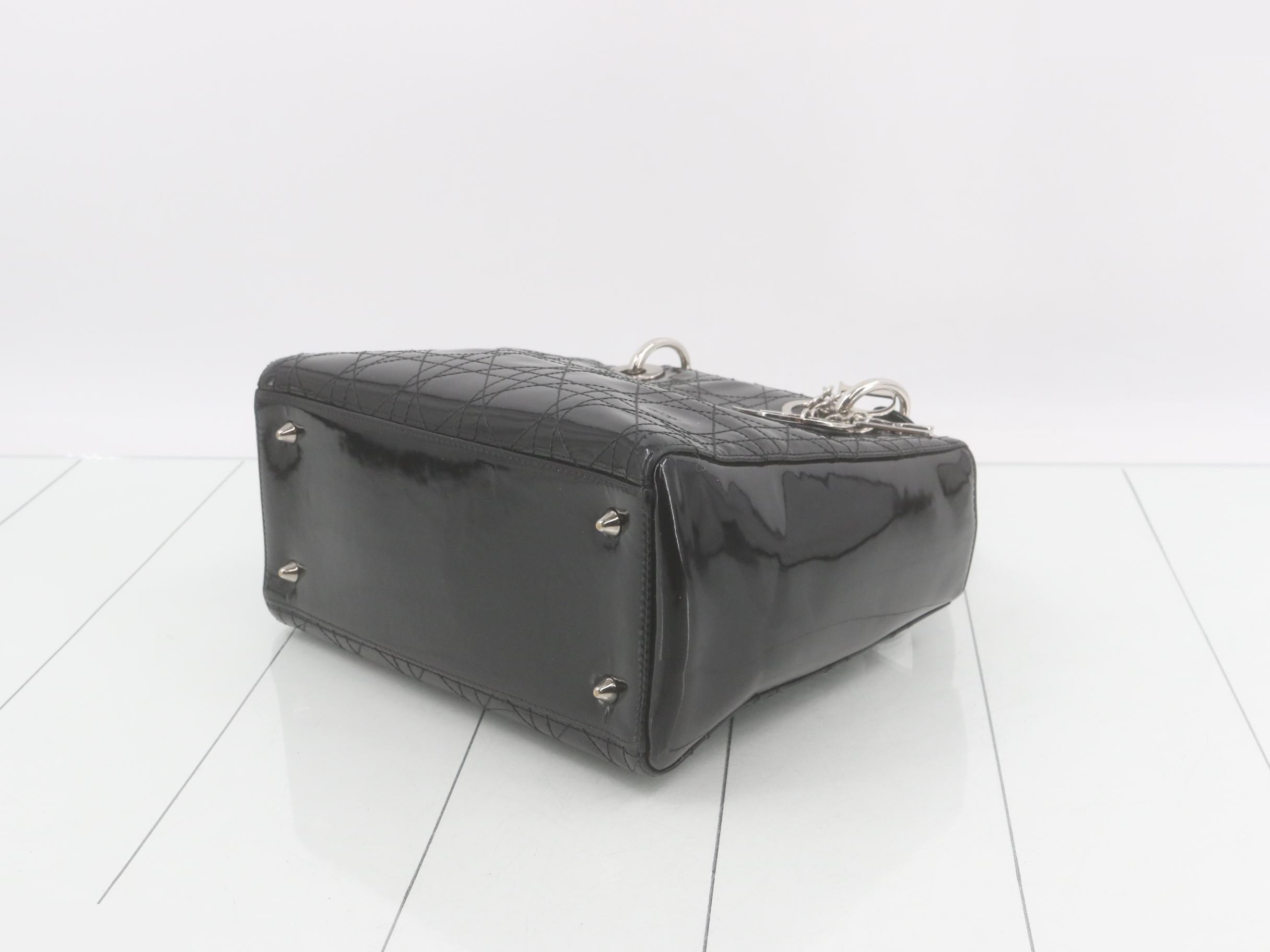 Lady Dior handbag, patent leather — view 6