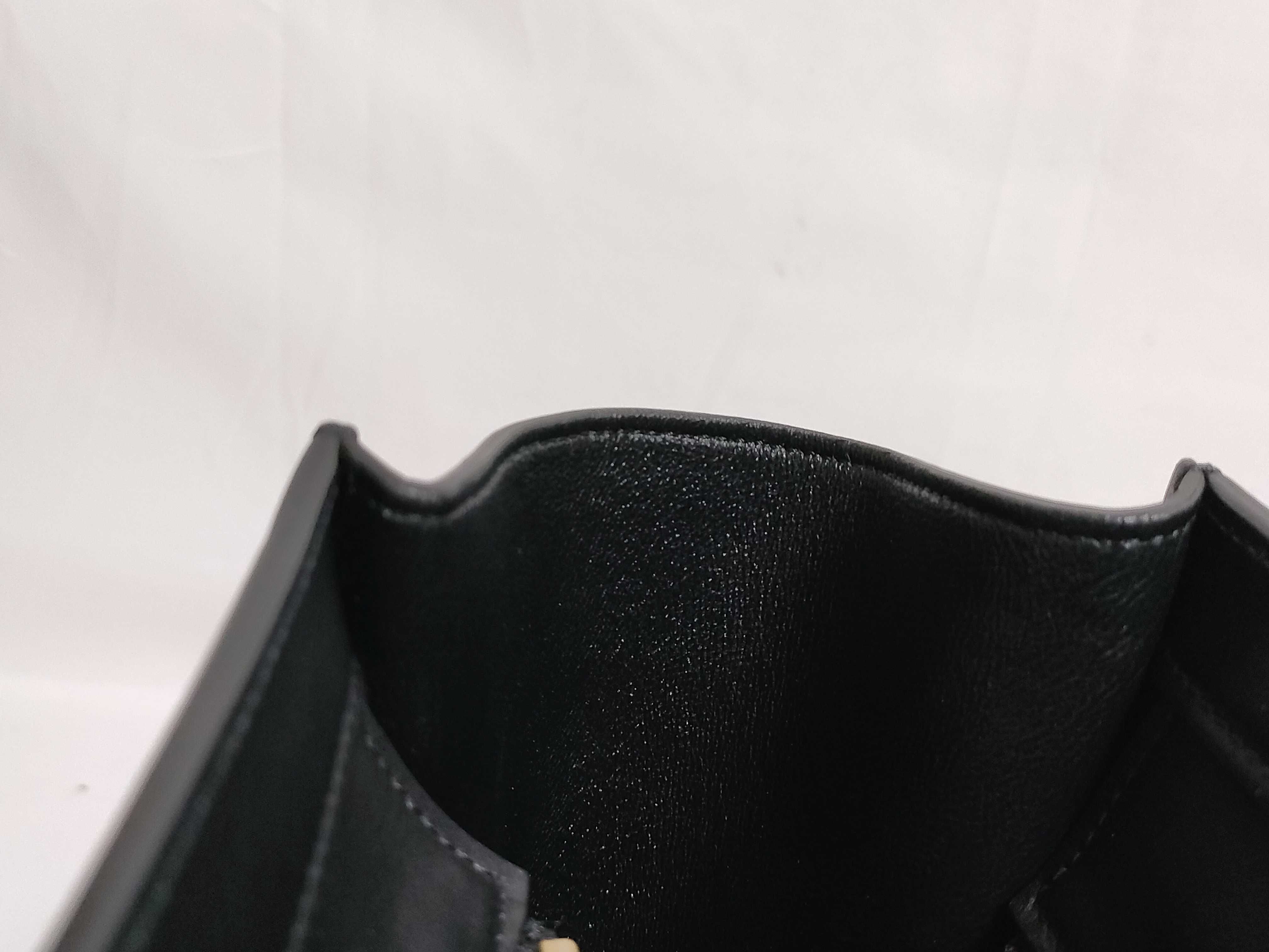 Luggage Micro Shopper Leather 2-Way Handbag Black x White Handbag — view 9