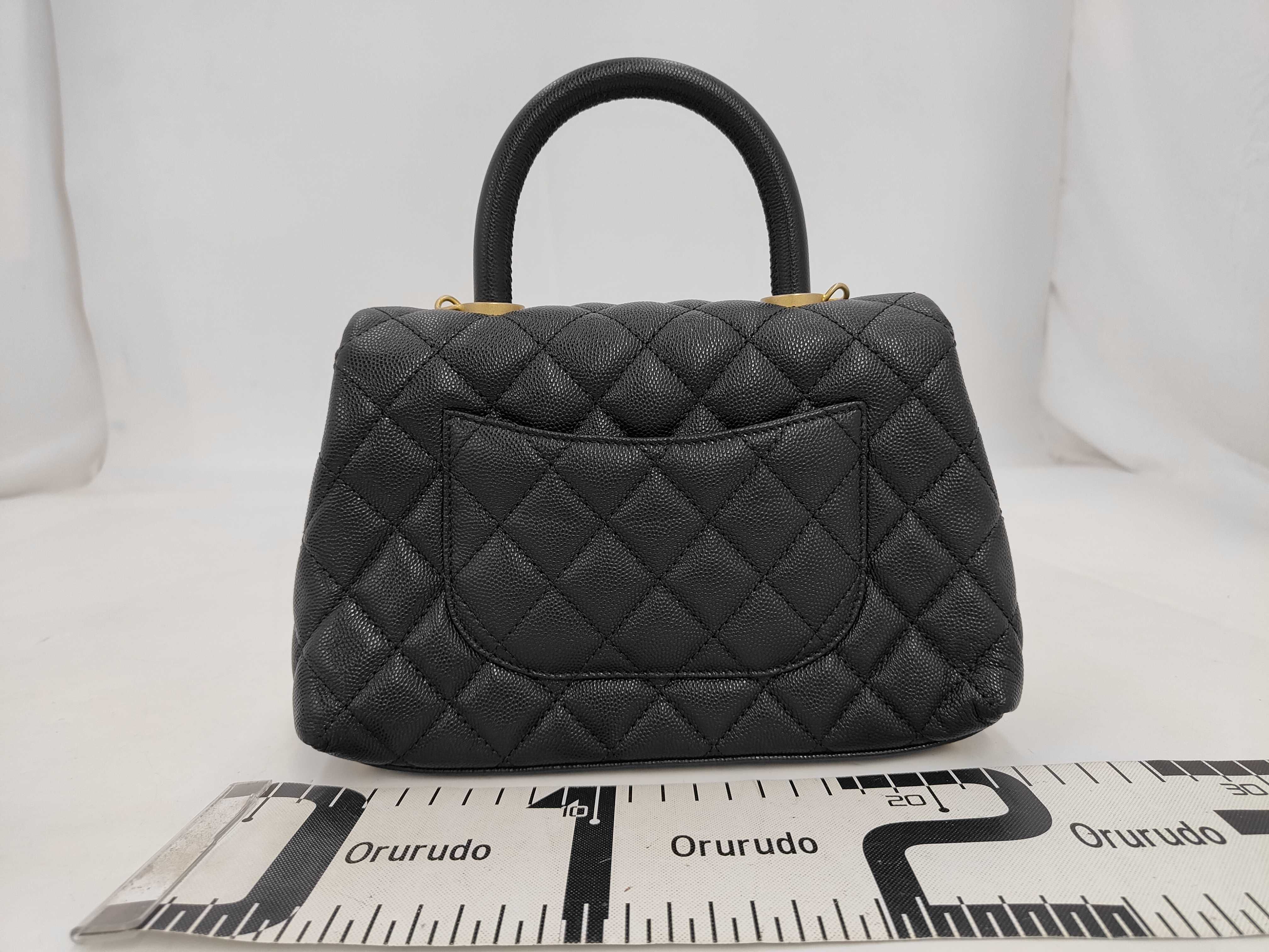 Caviar Skin Coco Handle Shoulder Bag — view 2
