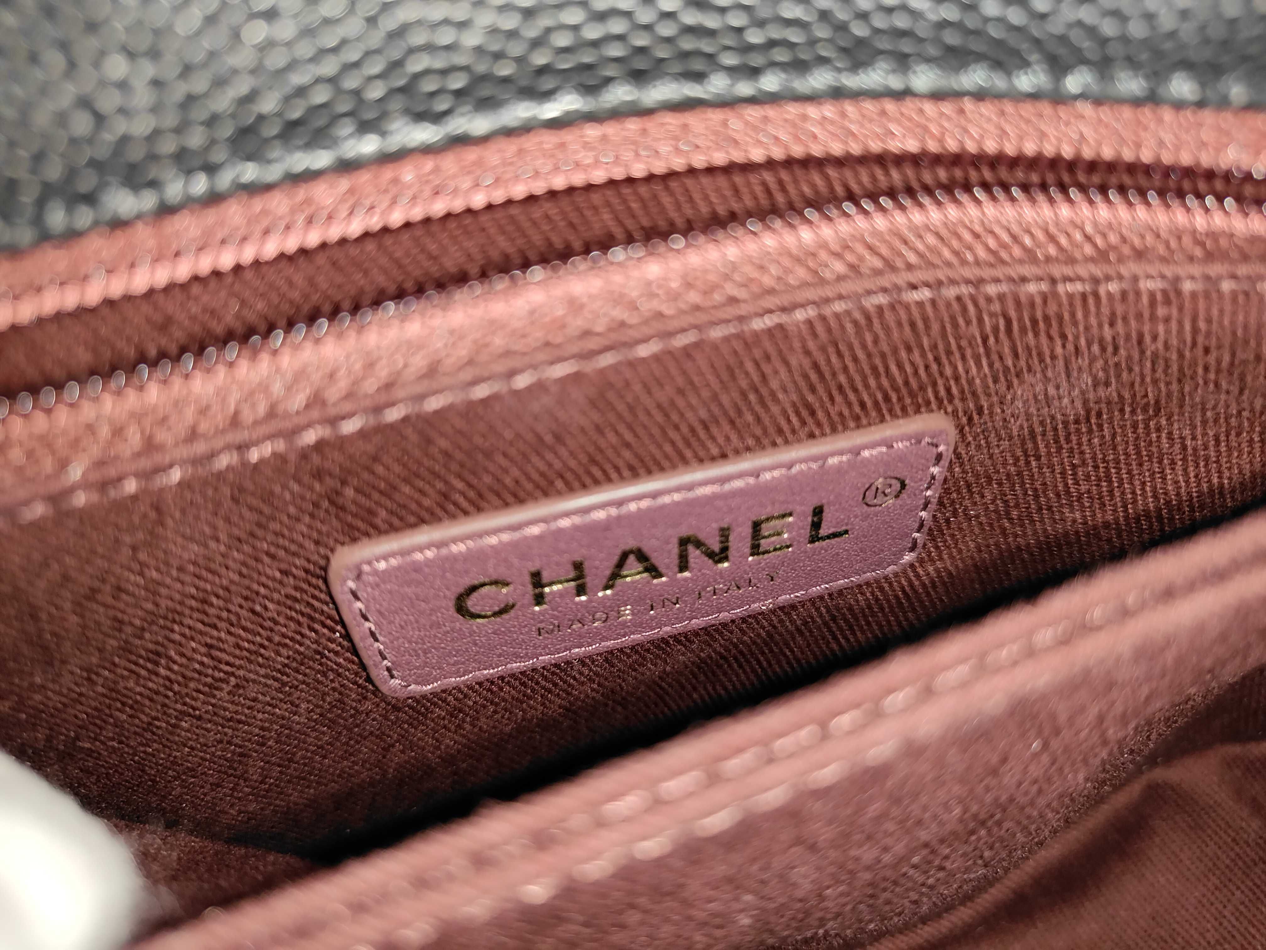 Caviar Skin Coco Handle Shoulder Bag — view 11