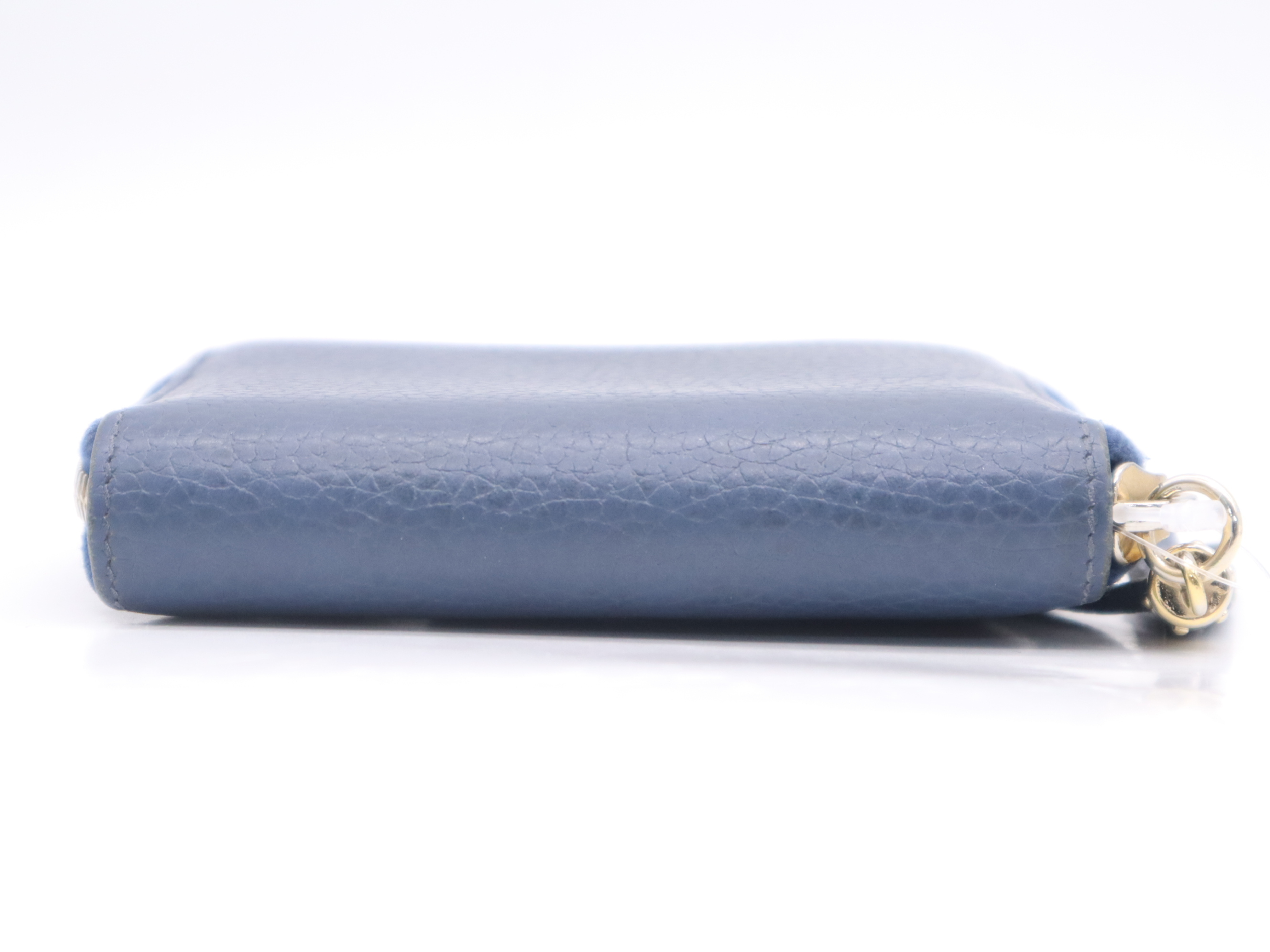 598209 Leather Soho Coin Case, Blue, with Box, Wallet — view 4