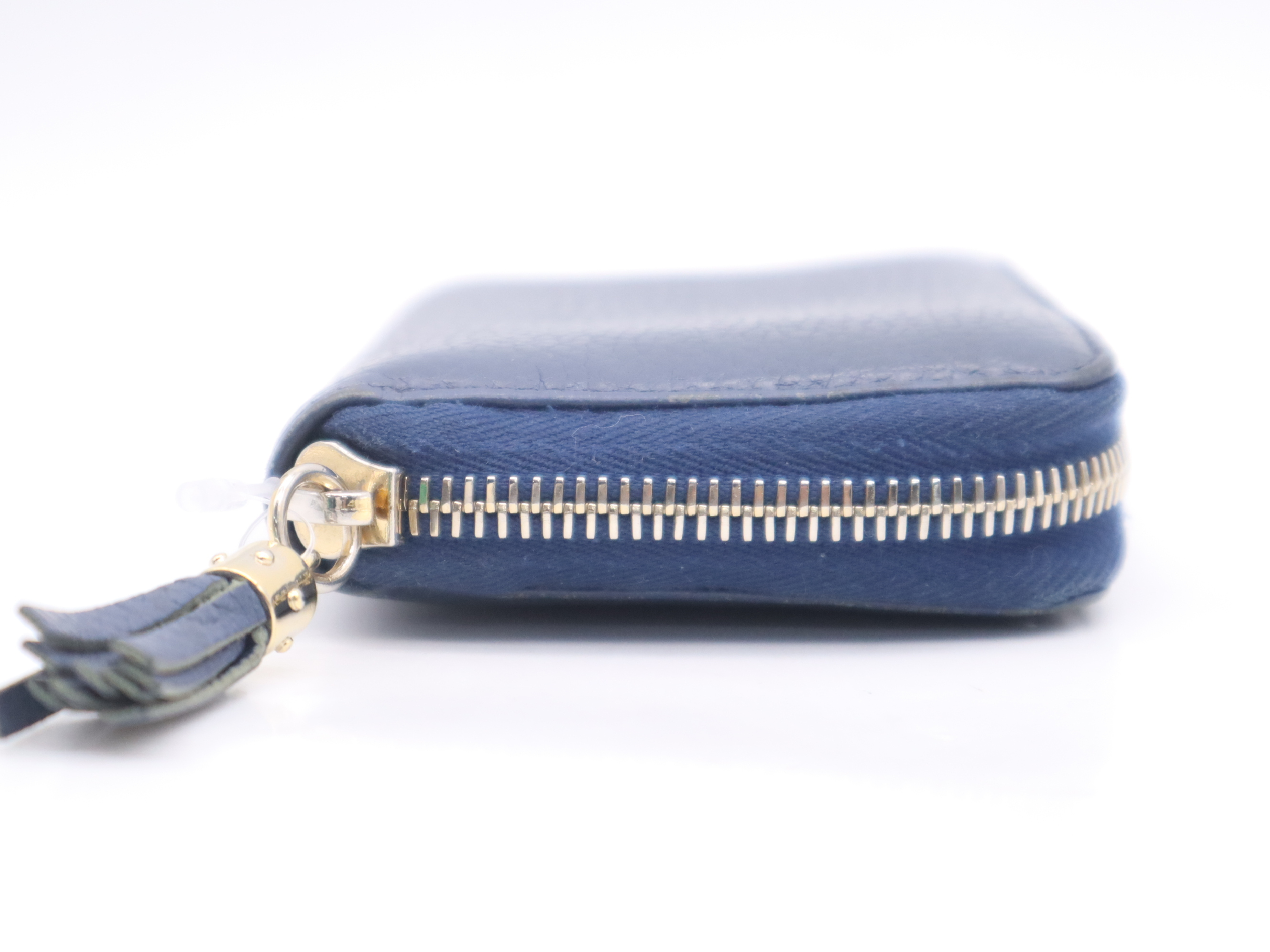 598209 Leather Soho Coin Case, Blue, with Box, Wallet — view 5