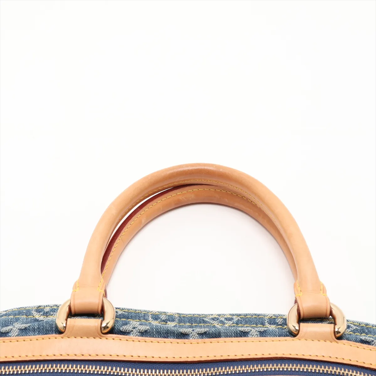 Monogram Denim Flat Shopper M95018 AS0035 Blue — view 6