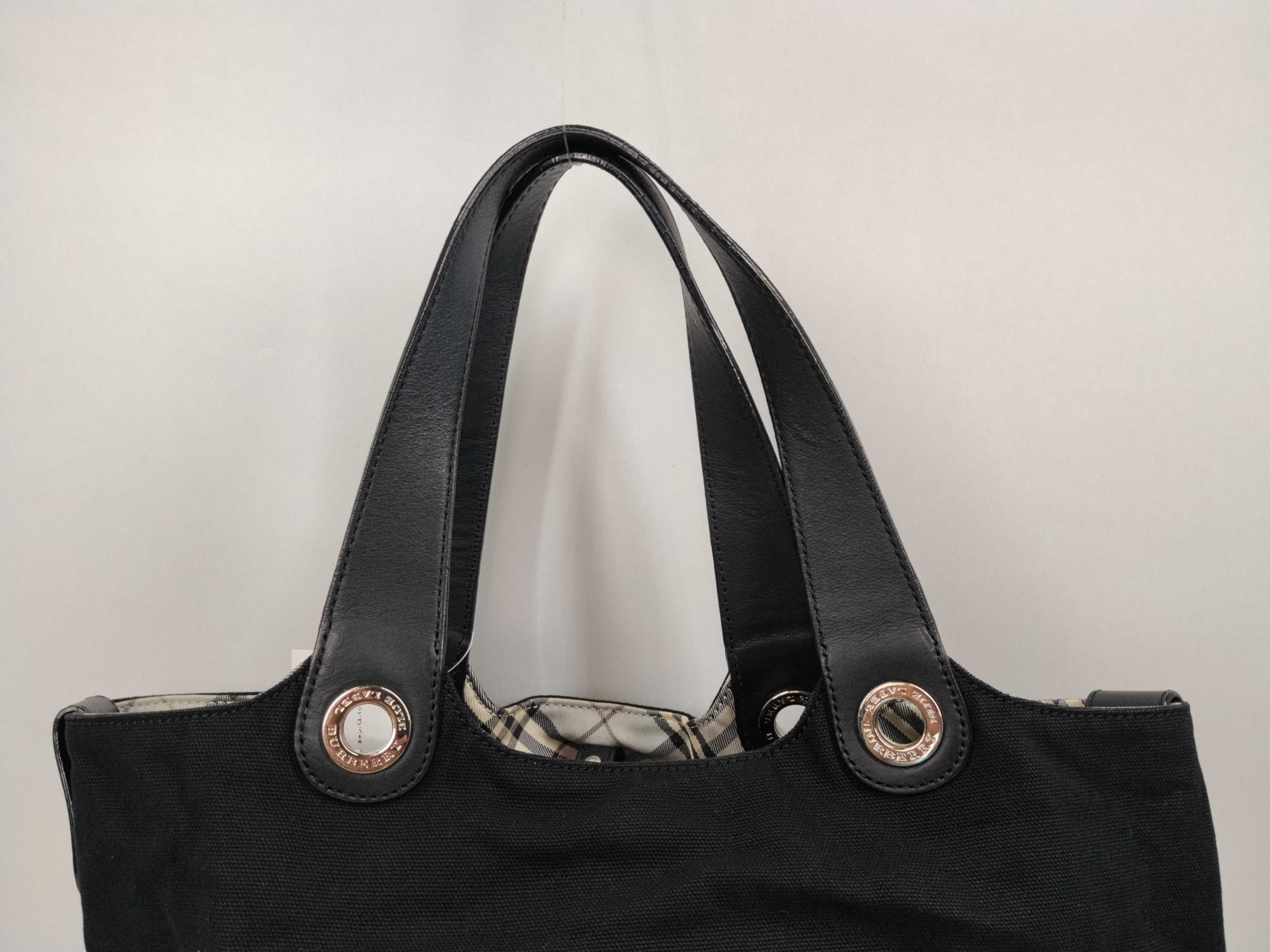 Blue Label Nova Check Canvas Tote Bag — view 4