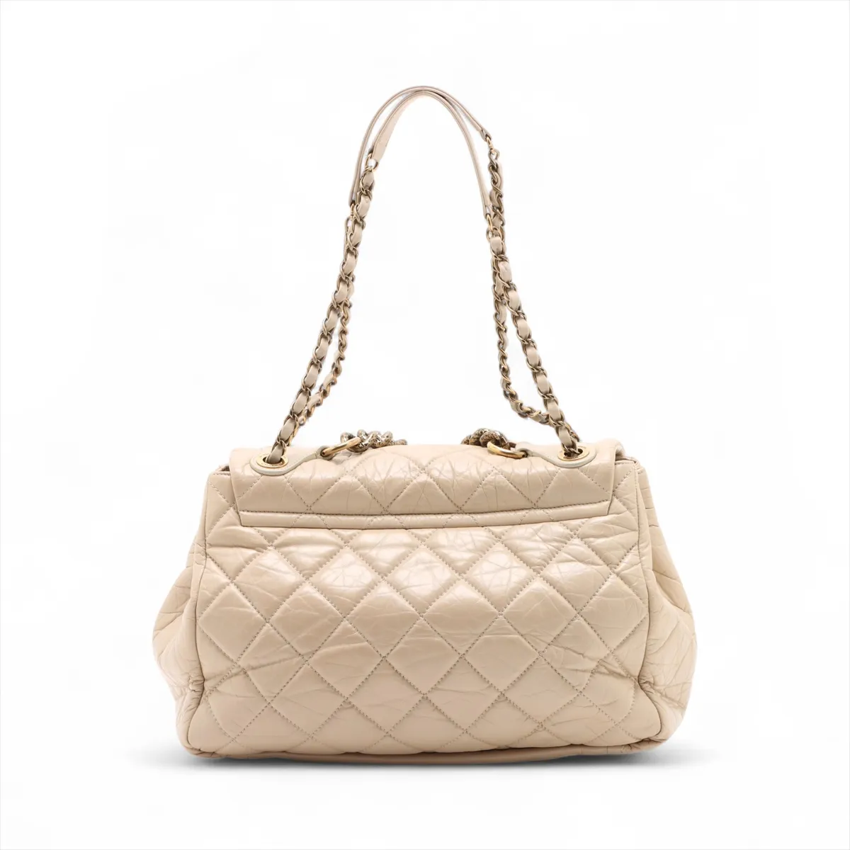 Matelasse Vintage Calf 2WAY Shoulder Bag Paris Bombay Beige Gold Hardware 16431705 16th Series — view 2