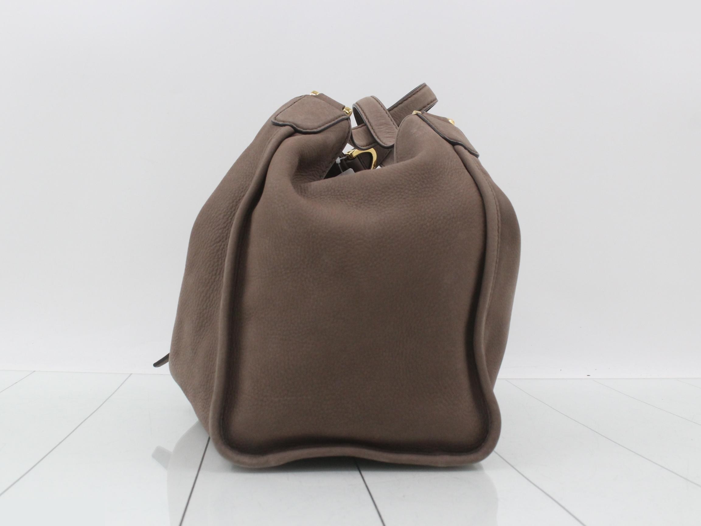Stirrup Nubuck Shoulder Bag — view 3