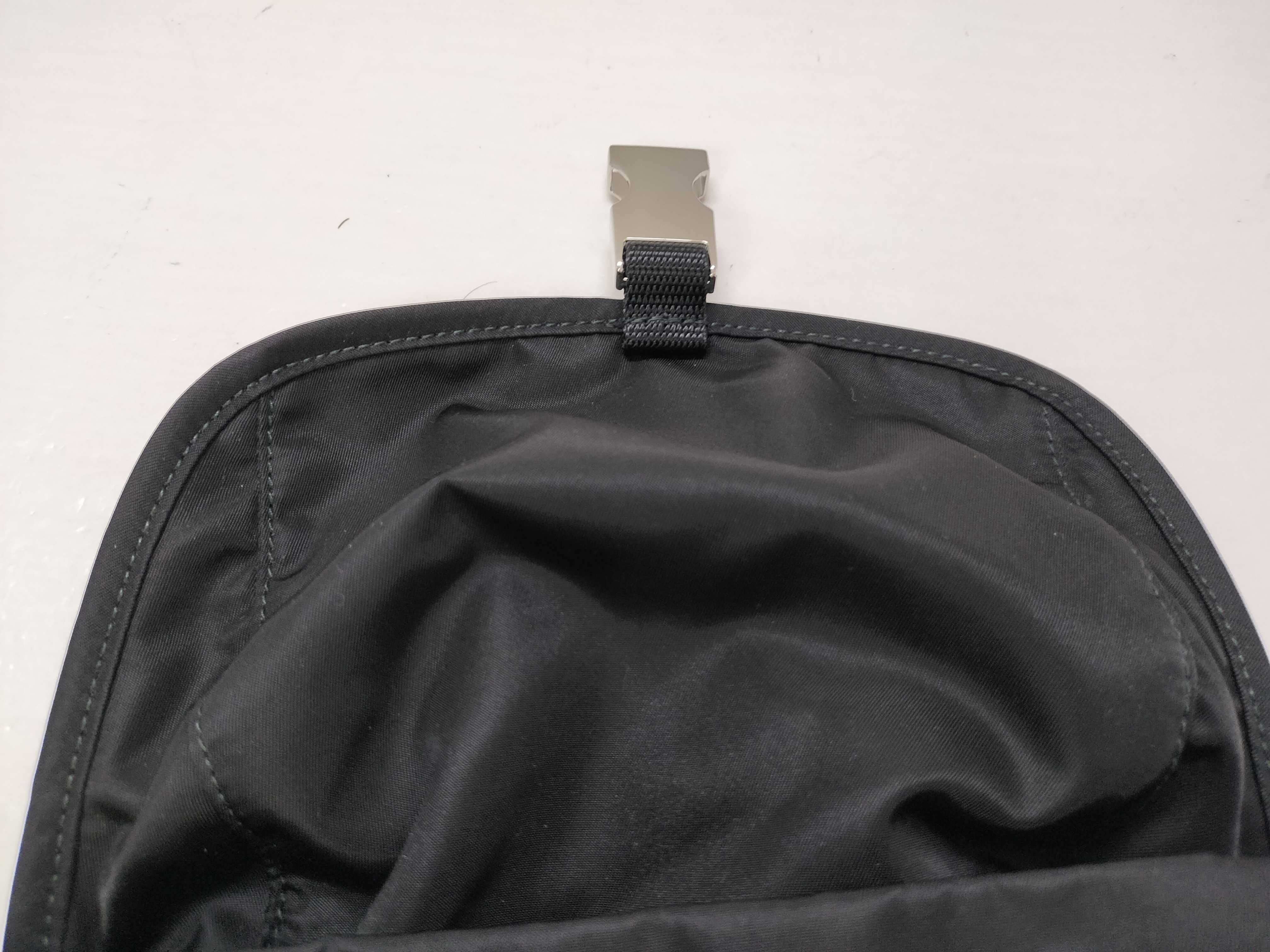 Nylon Prada Tessuto Nylon x Leather Backpack/Rucksack Black — view 13