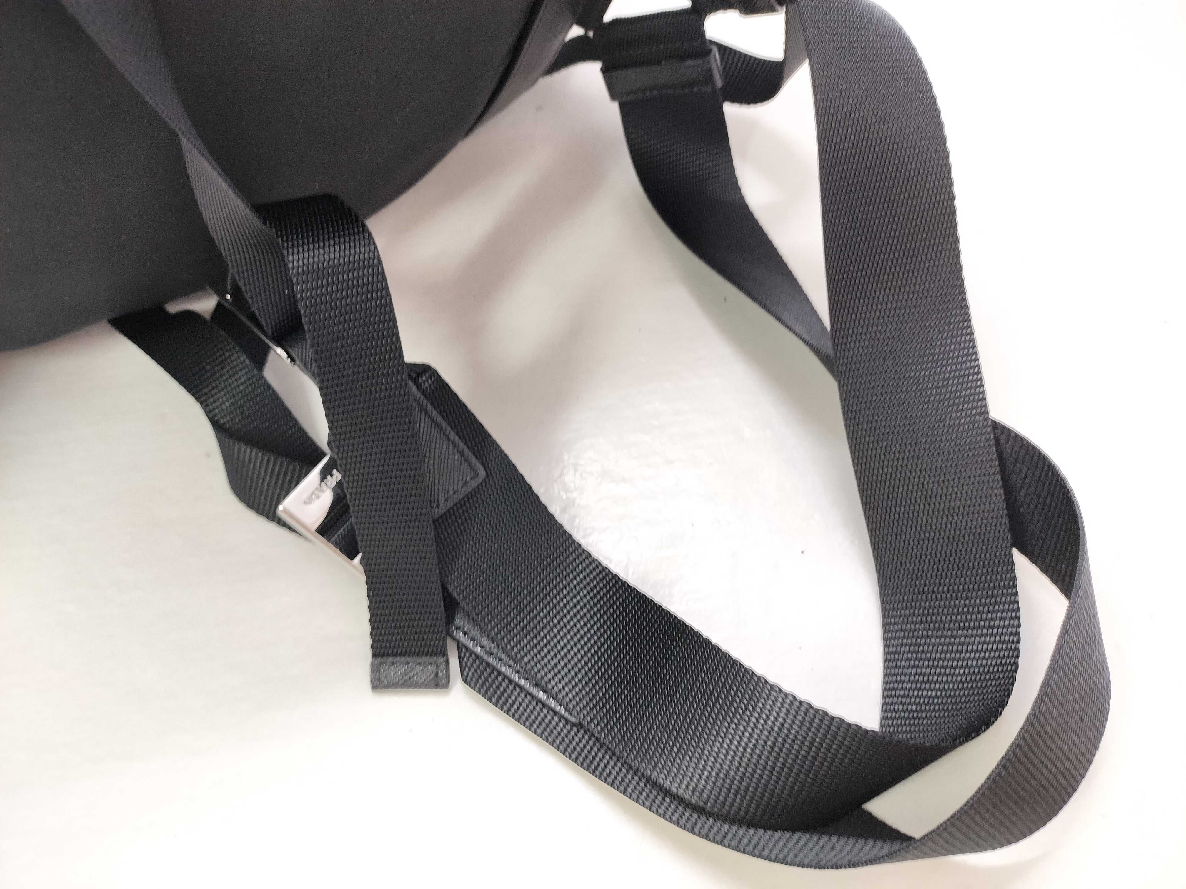 Nylon Prada Tessuto Nylon x Leather Backpack/Rucksack Black — view 3