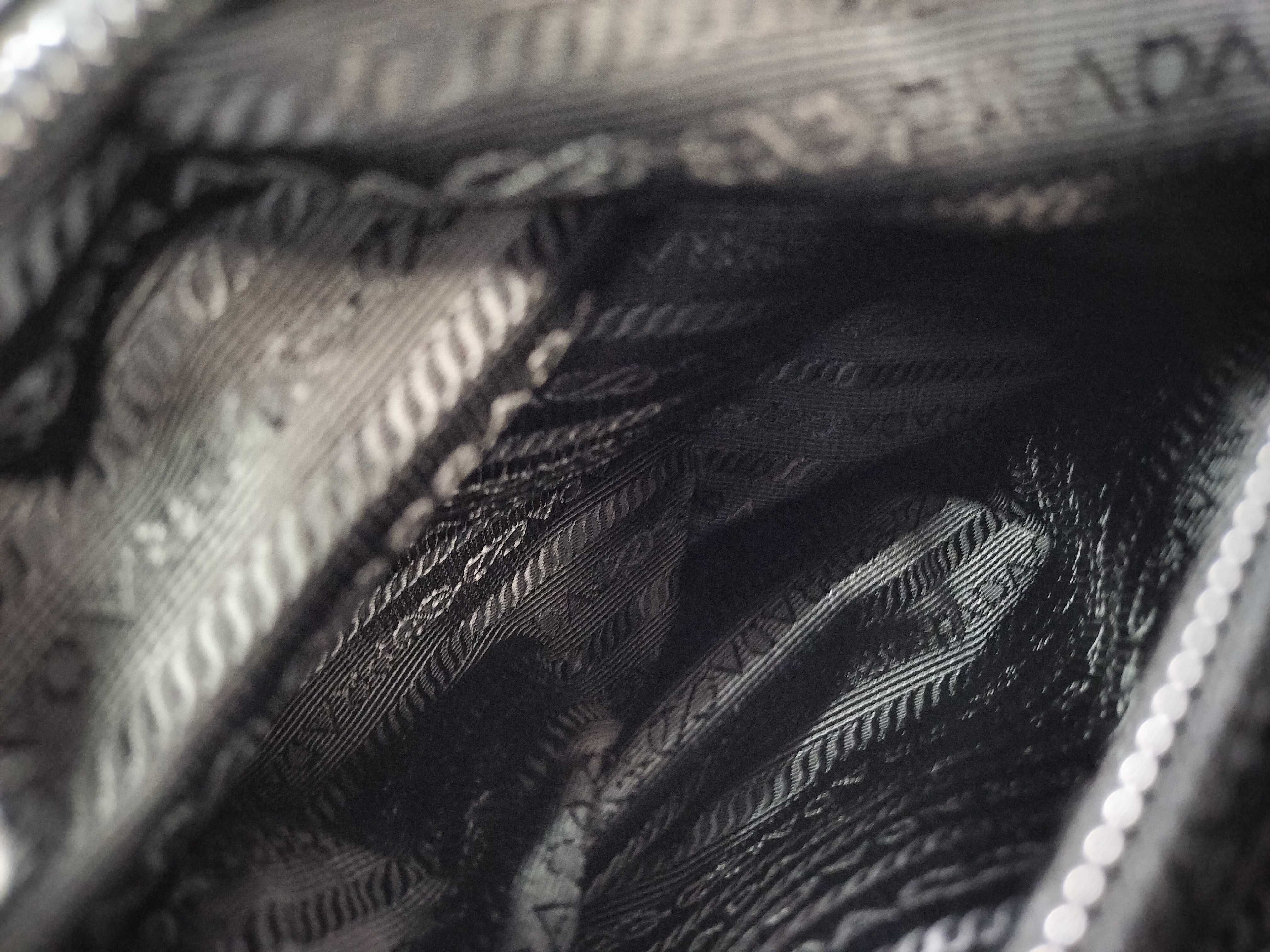 Nylon Prada Tessuto Nylon x Leather Backpack/Rucksack Black — view 10