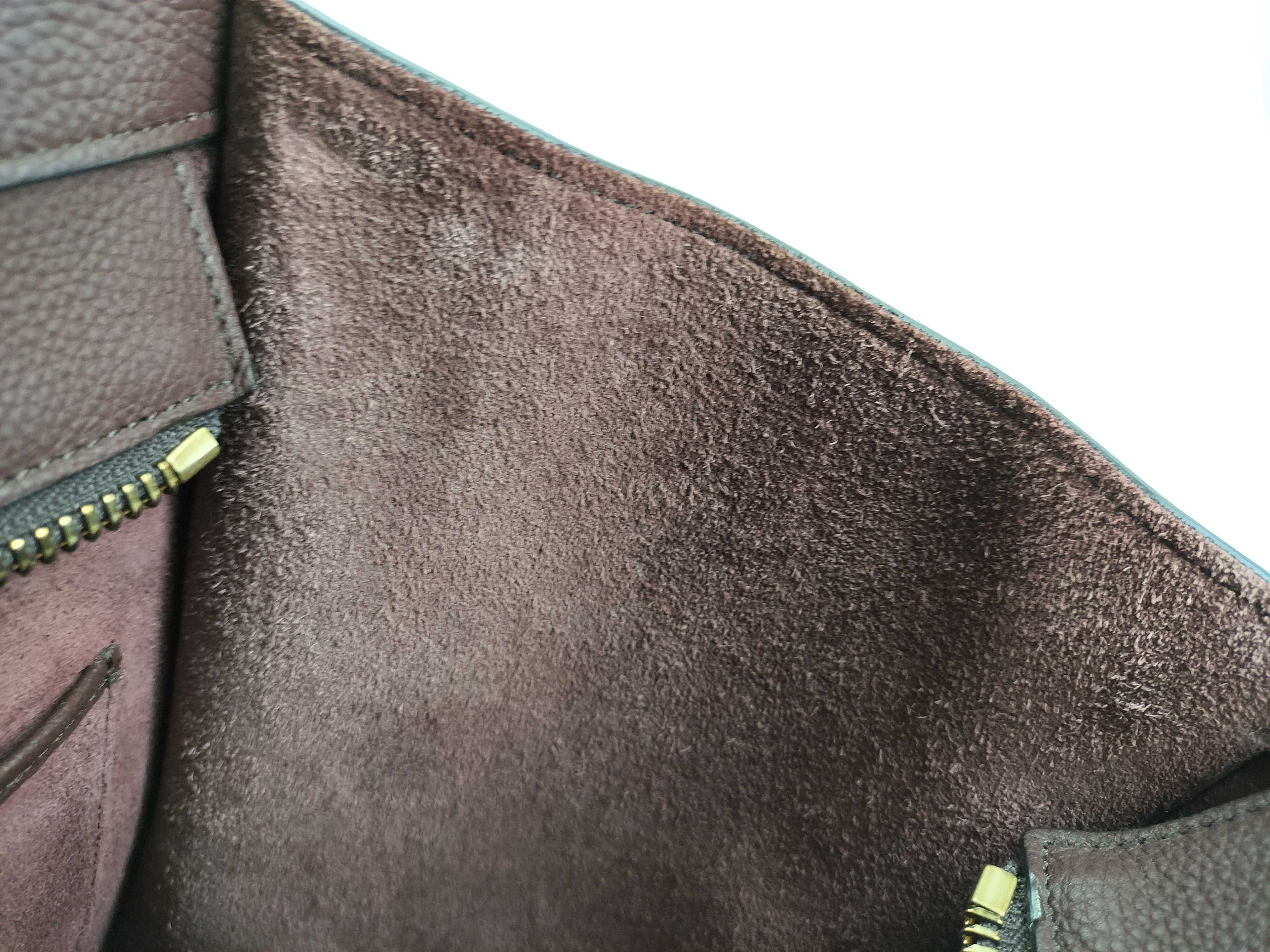 SG- Luggage Micro Shopper Leather Handbag Maroon W-GA-2198 Handbag — view 9