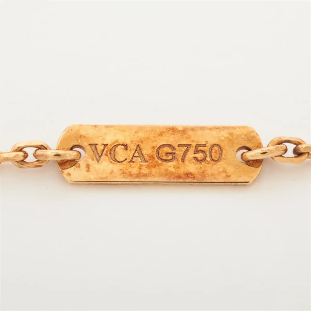 Vintage Alhambra Shell Necklace 750(YG) 5.2g JB127329 Shell — view 4