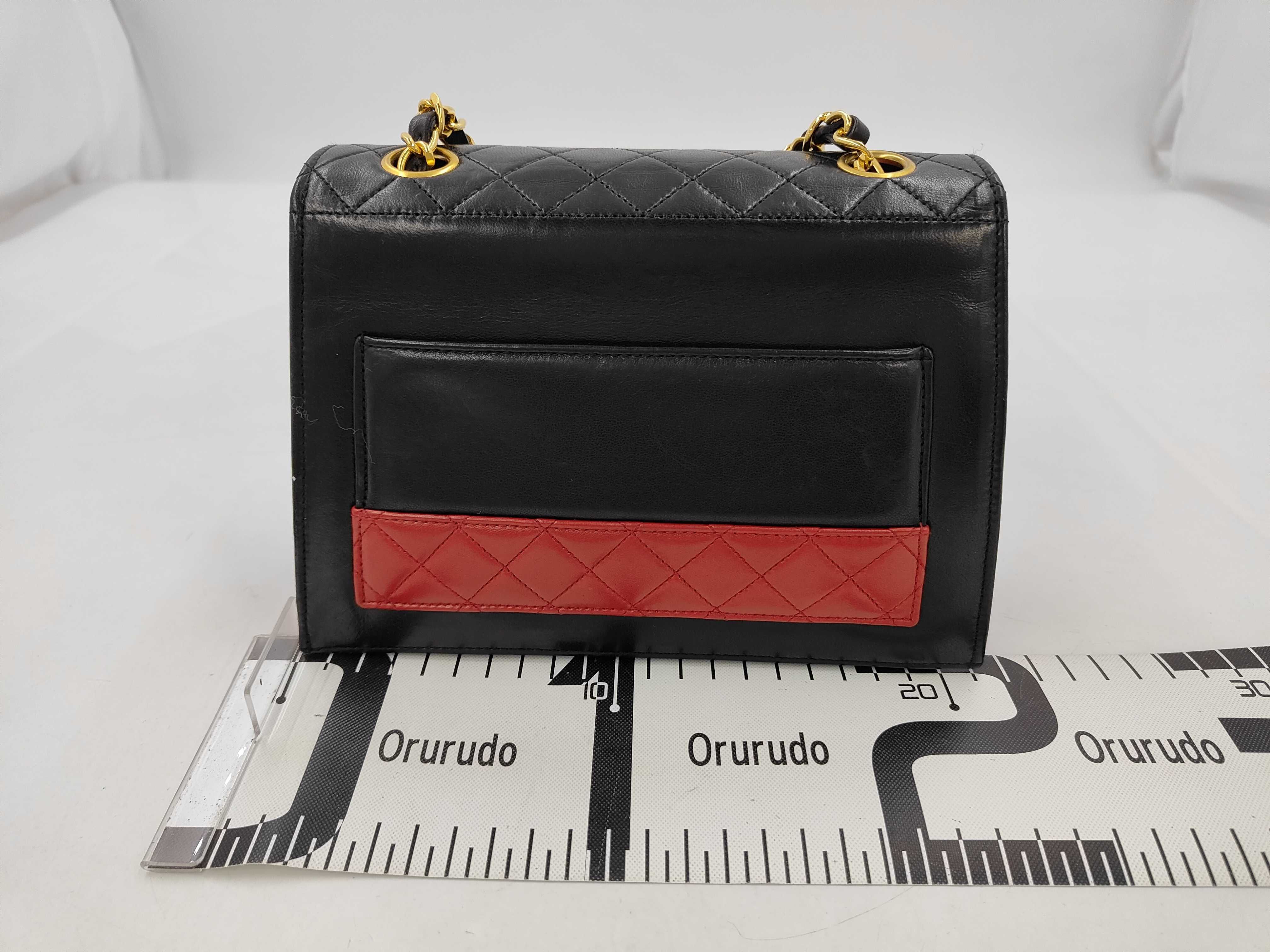 Lambskin Bicolor Chain Turnlock Shoulder Bag (Series 1) — view 2
